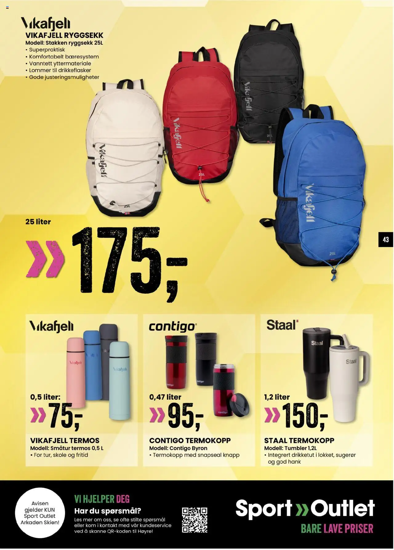  | Side: 43 | Produkter: Kontakt, Ryggsekk, Ementalec