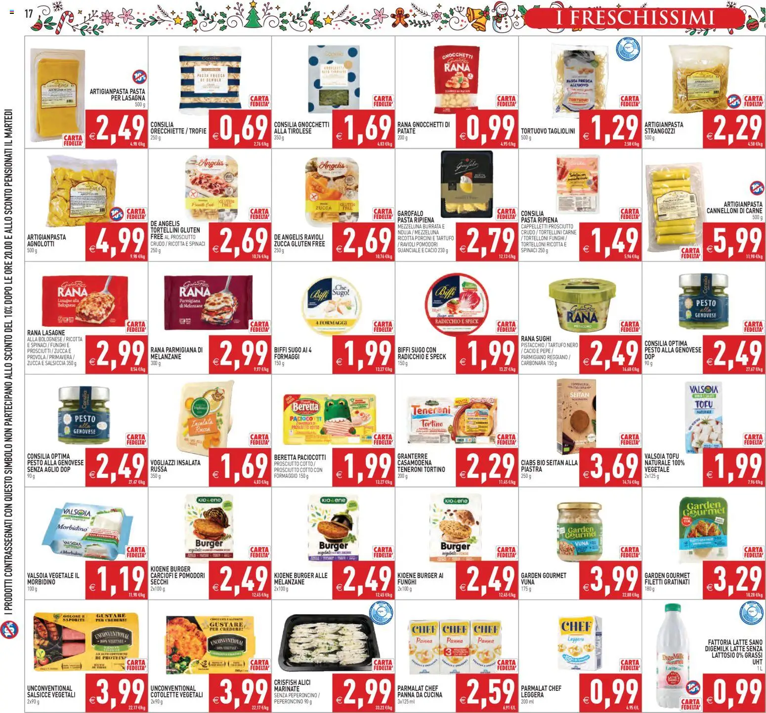 Volantino PIM Supermercati del 27.11.2025 | Pagina: 17 | Prodotti: Speck, Salsiccia, Parmigiano reggiano, Gnocchetti