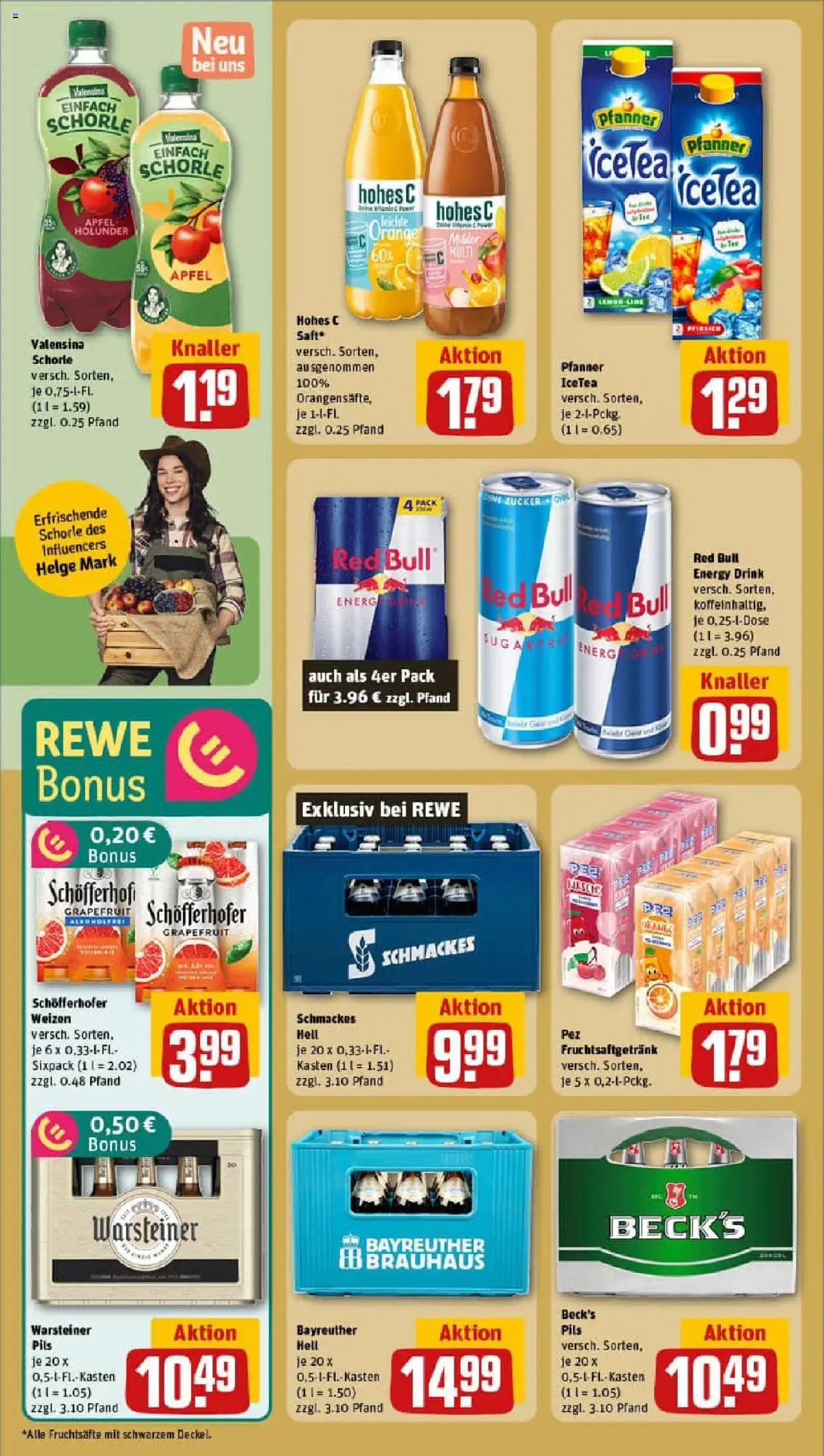Rewe prospekt Langenfeld / Reusrath	 - gültig ab dem 11.08.2025 | Seite: 18 | Produkte: Red bull, Energy, Valensina, Hohes c