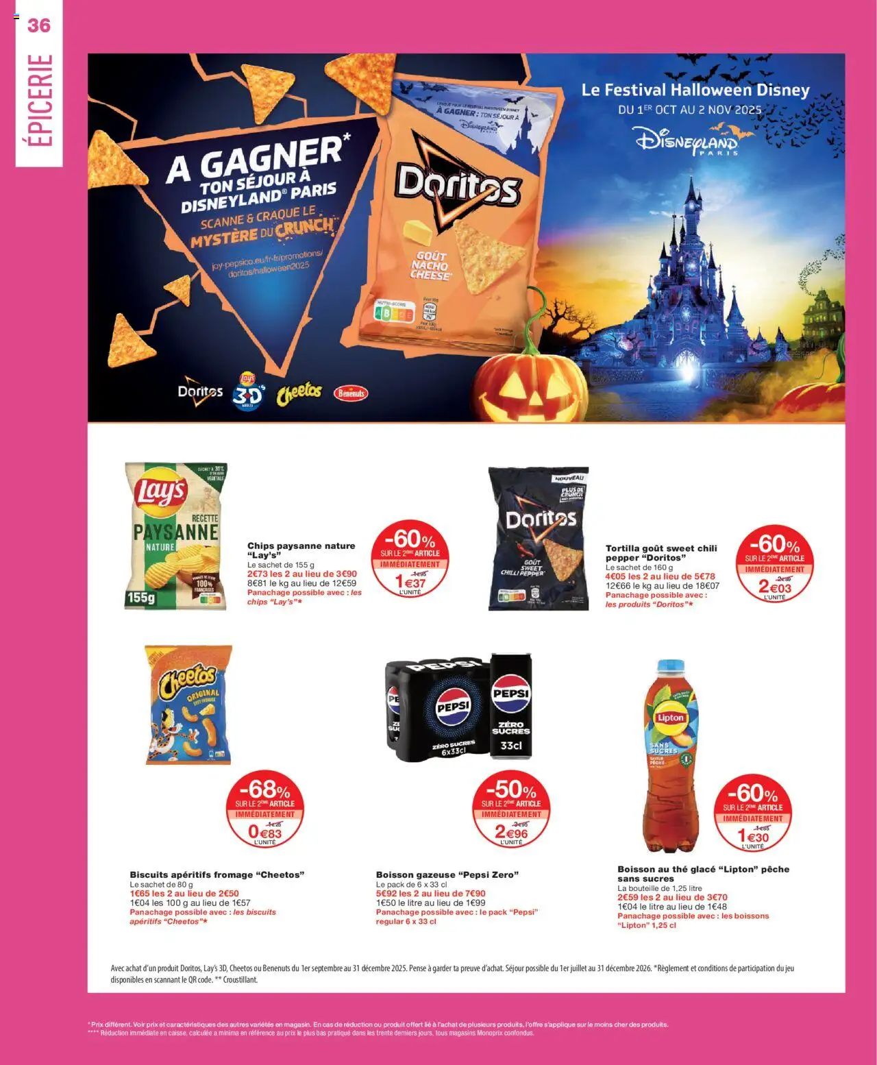 {H1} | Page: 36 | Produits: Pêche, Fromage, Thé, Chips