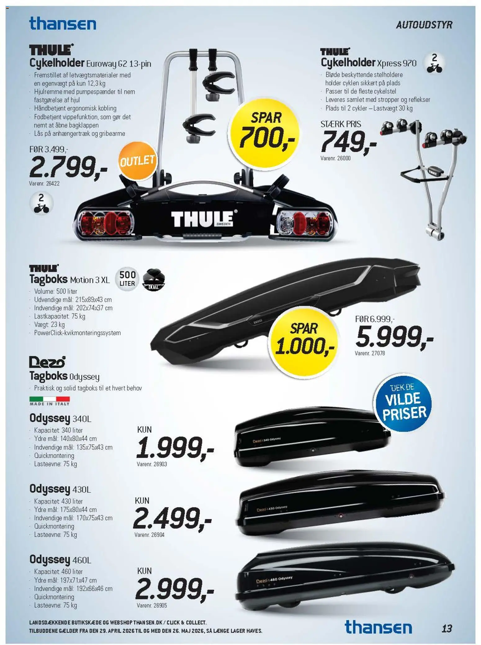 Thansen tilbudsavis – gyldig fra 29.04.2026 | Side: 3 | Produkter: Søm