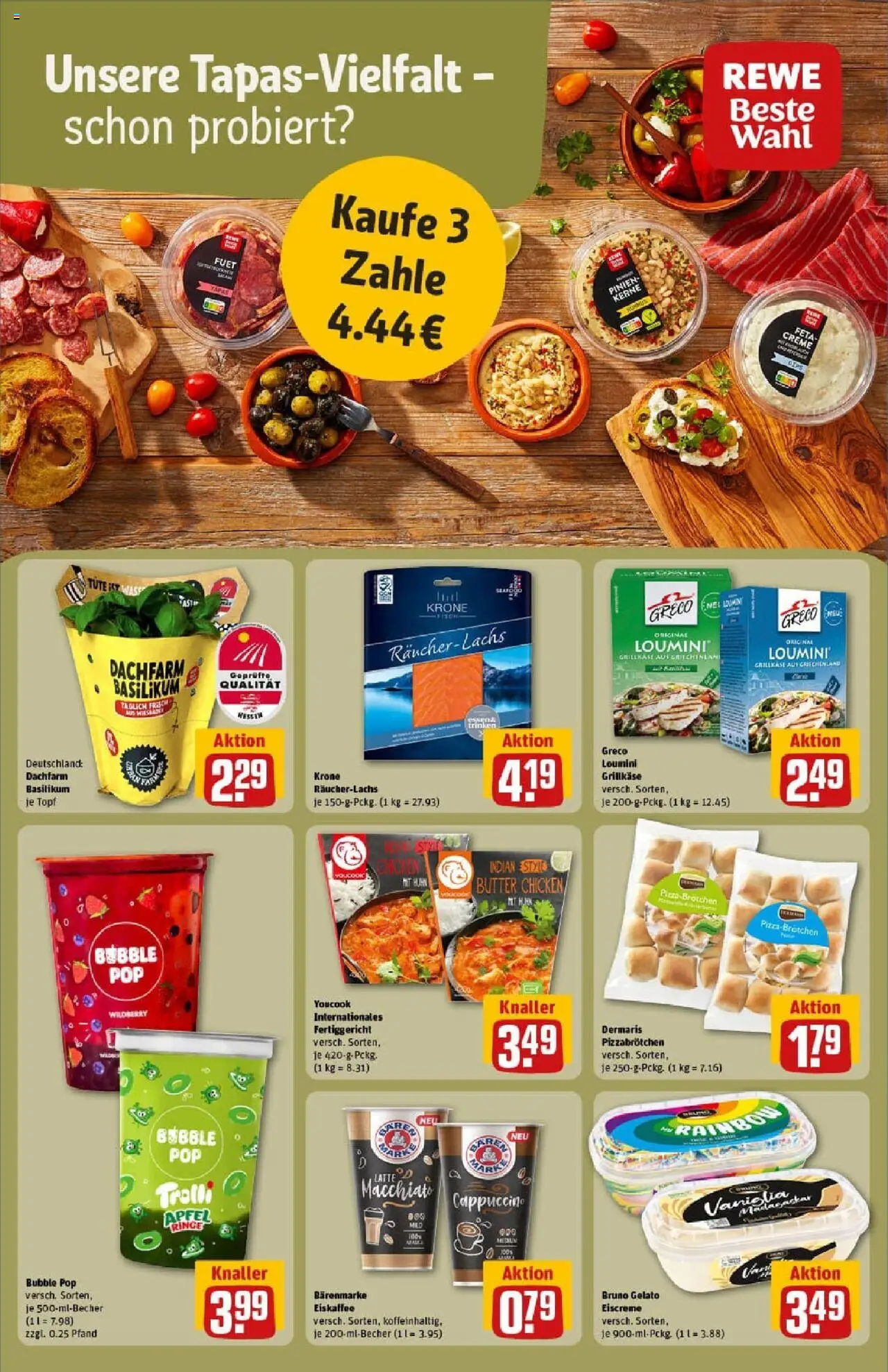 Rewe prospekt Stockstadt	 - gültig ab dem 03.08.2025 | Seite: 18 | Produkte: Youcook, Äpfel, Eiscreme, Creme