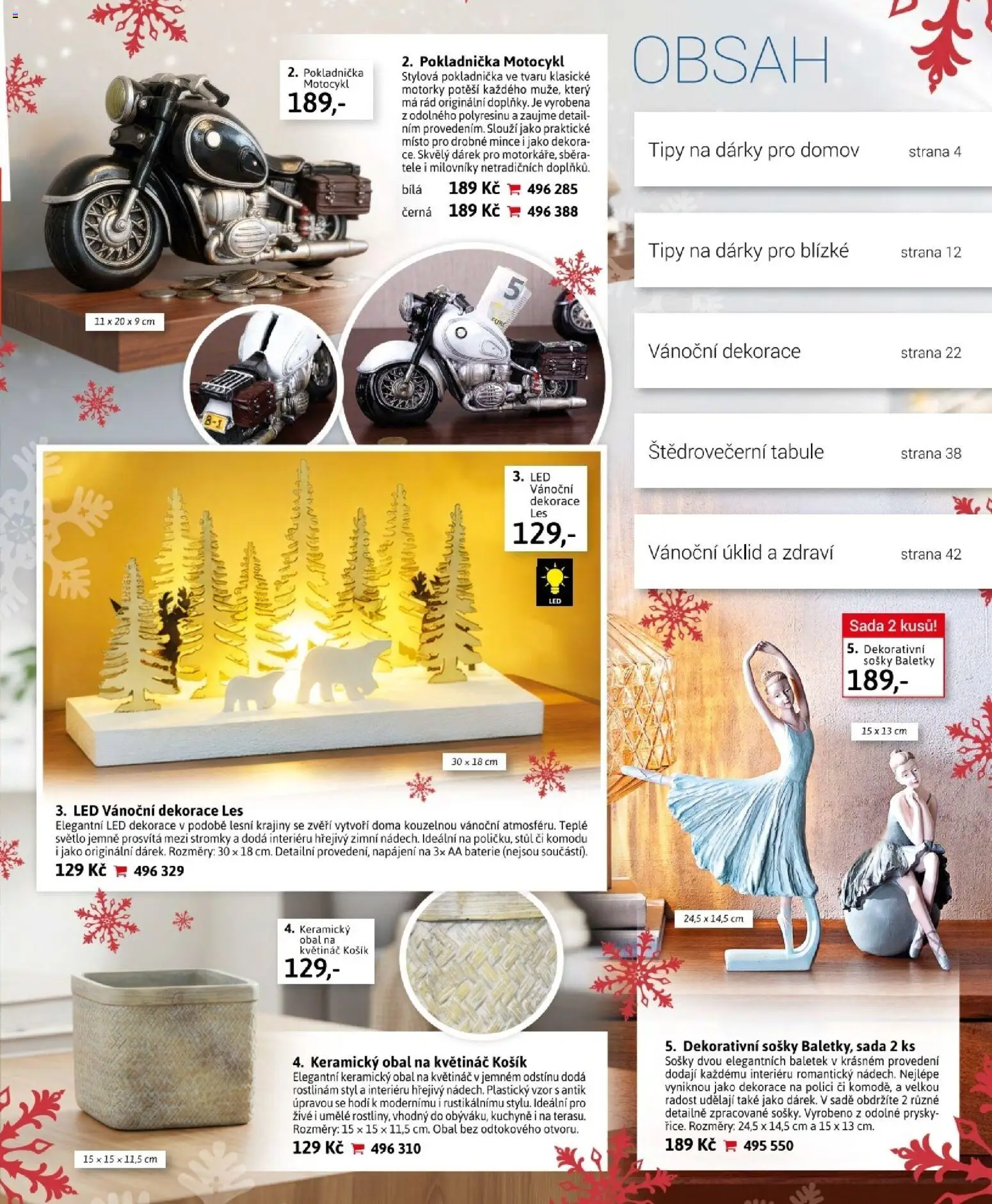 Velký Košík katalog prosinec 2025 od 01.12.2025 | Strana: 3 | Produkty: Obal na květináč, Stůl, Květináč, LED