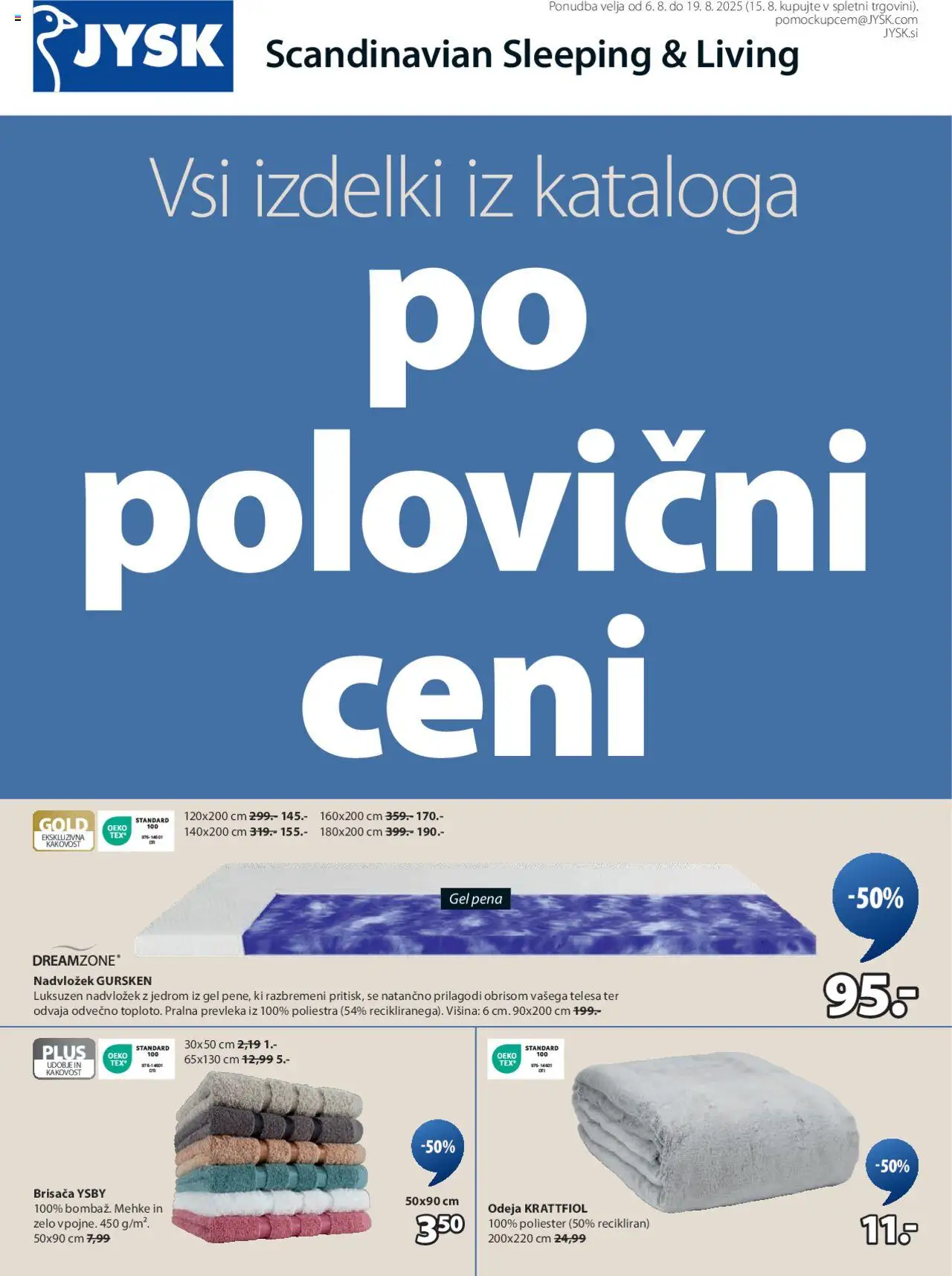 JYSK katalog │ velja od 06.08.2025 | Stran: 1