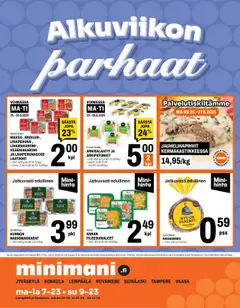 Katso Minimani tarjoukset voimassa alkaen 25.08.2025