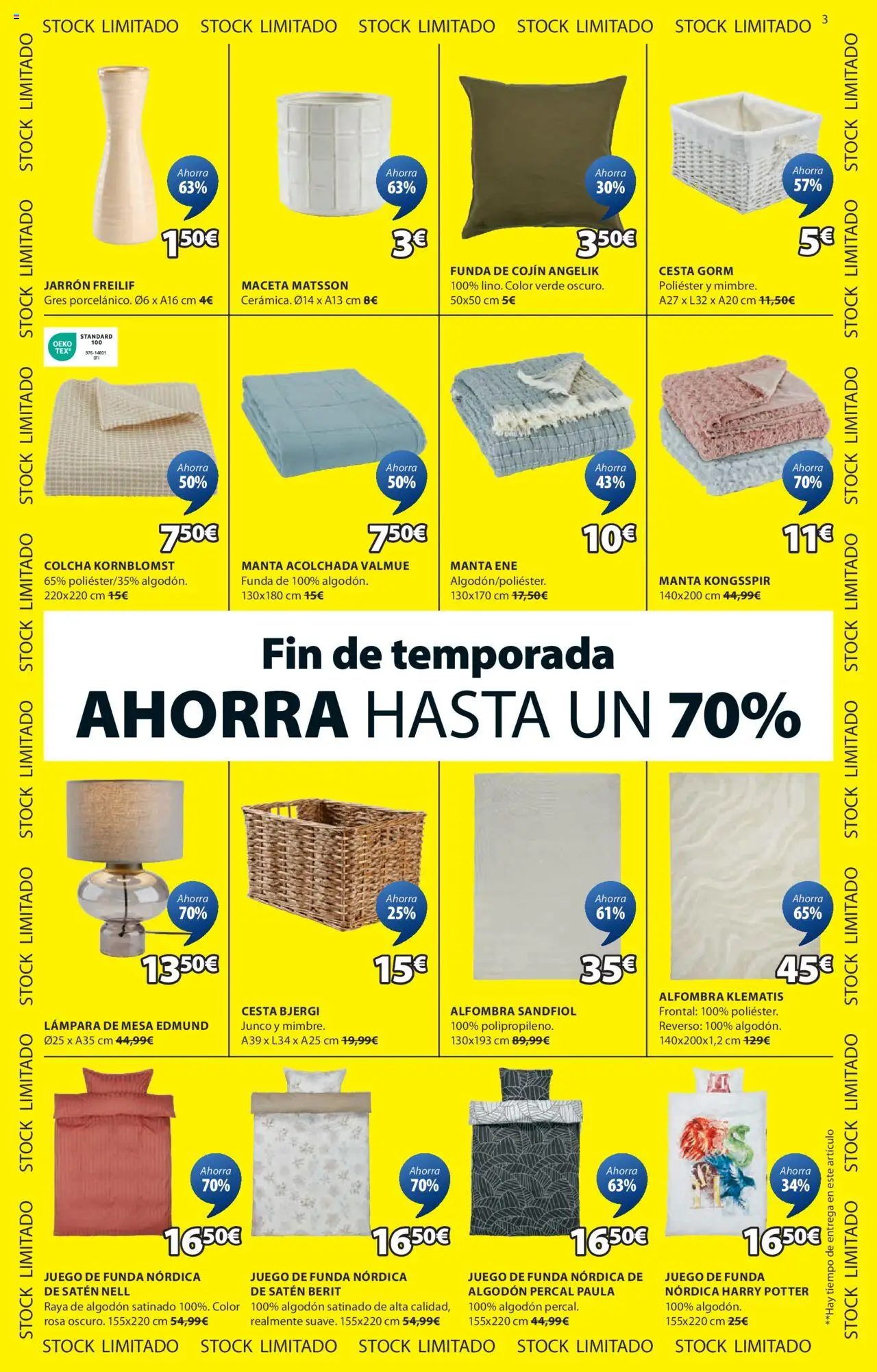JYSK - Grandes ofertas │ válido desde el 26.06.2025 | Página: 4 | Productos: Manta, Cojín, Colcha, Lámpara