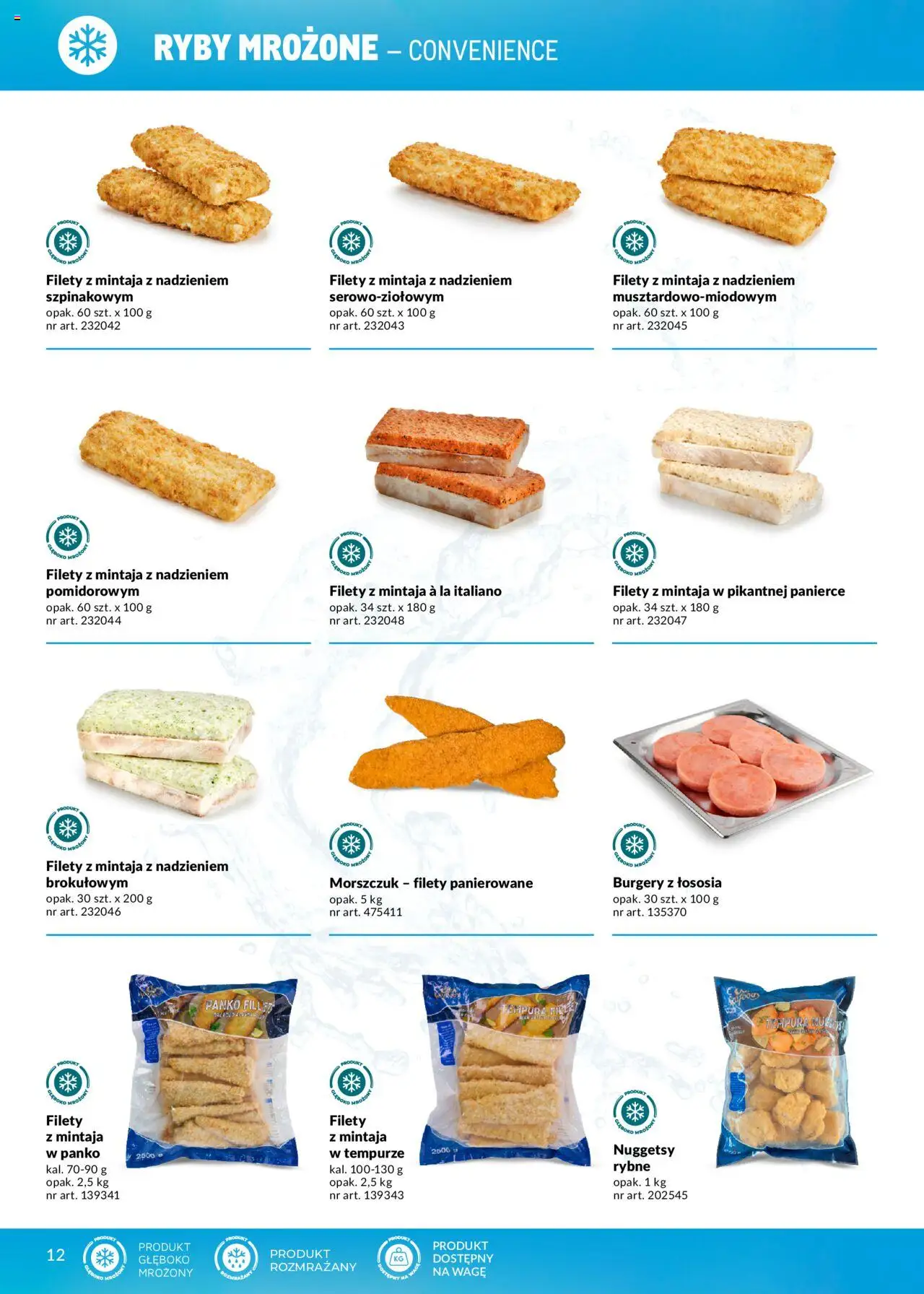 Makro Gazetka - Ryby i owoce morza od 01.05.2025 | Strona: 12 | Produkty: Tempura, Morszczuk, Ryby