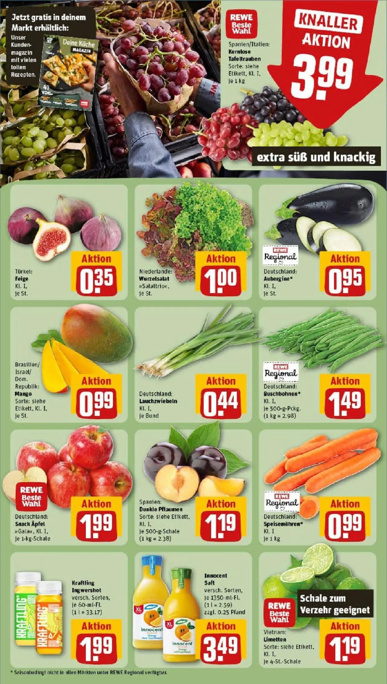 Rewe ihr Kaufpark Prospekt 	 – gültig ab 15.09.2025 | Seite: 4 | Produkte: Pflaumen, Limetten, Küche, Äpfel
