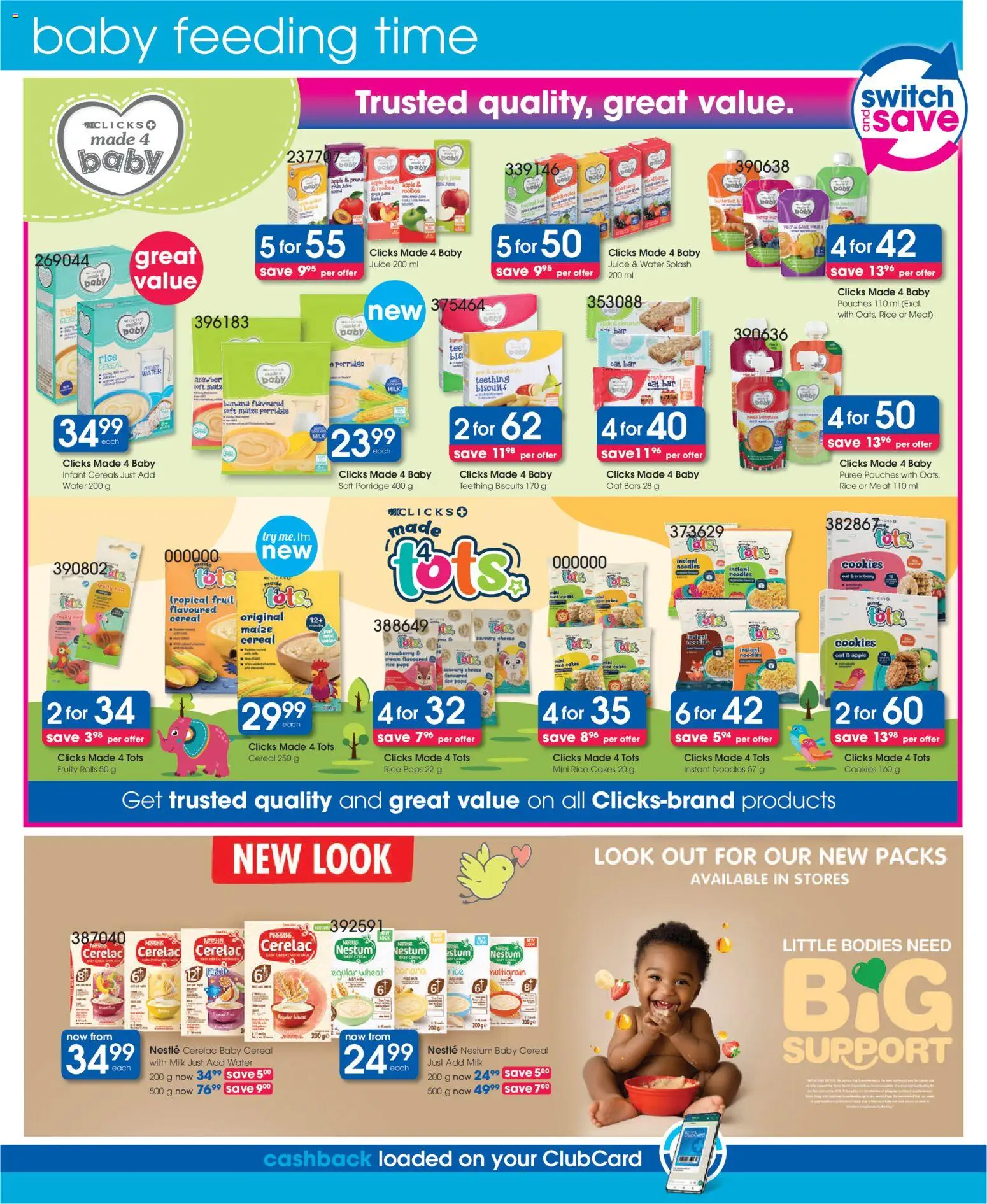 New Clicks catalogue – valid from 09.12.2025 | Page: 38 | Products: Rice cakes, Rice, Water, Fruit