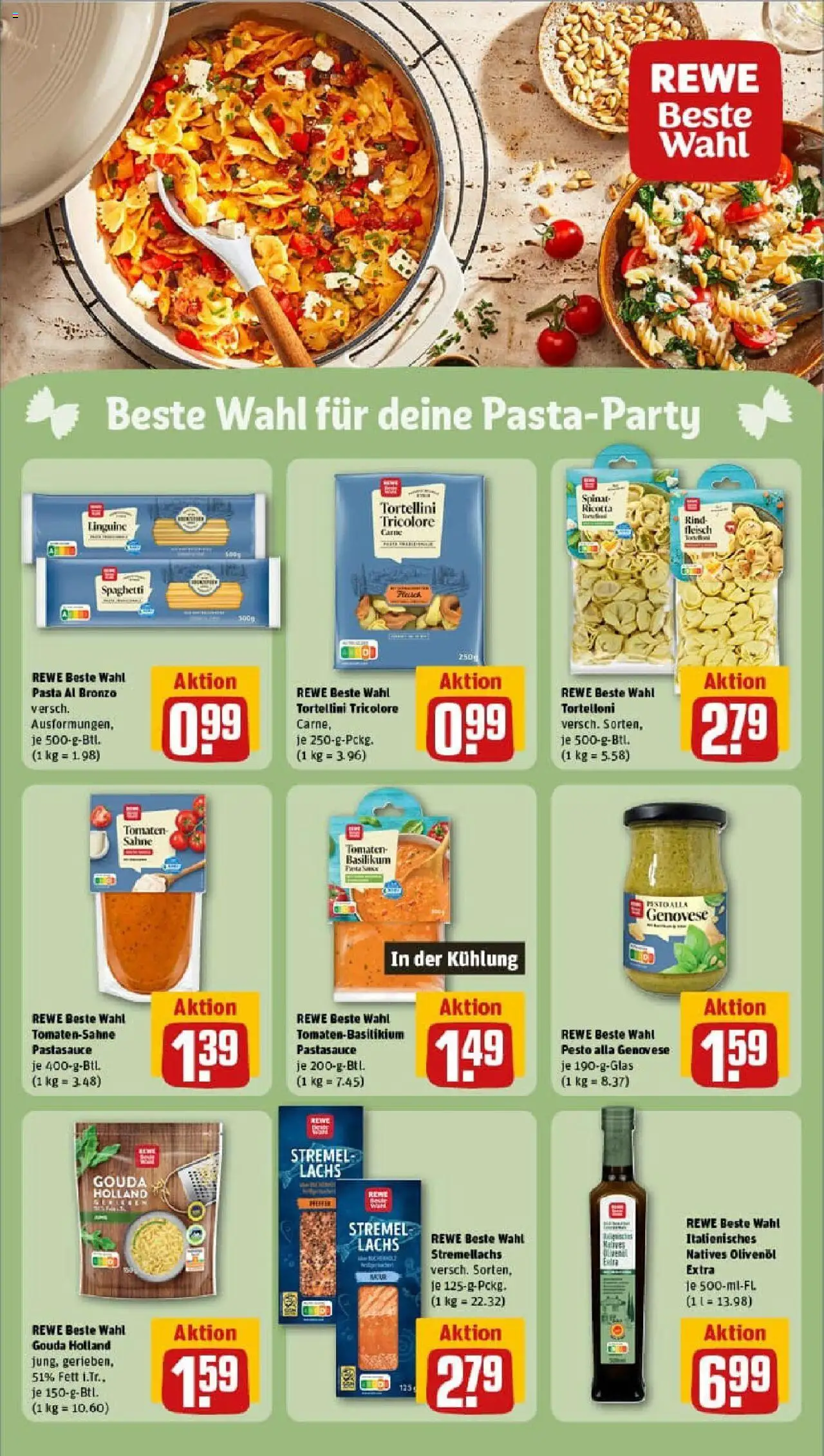 Rewe prospekt Langenhagen	 - gültig ab dem 11.08.2025 | Seite: 15 | Produkte: Tomaten, Lachs, Pasta, Fleisch