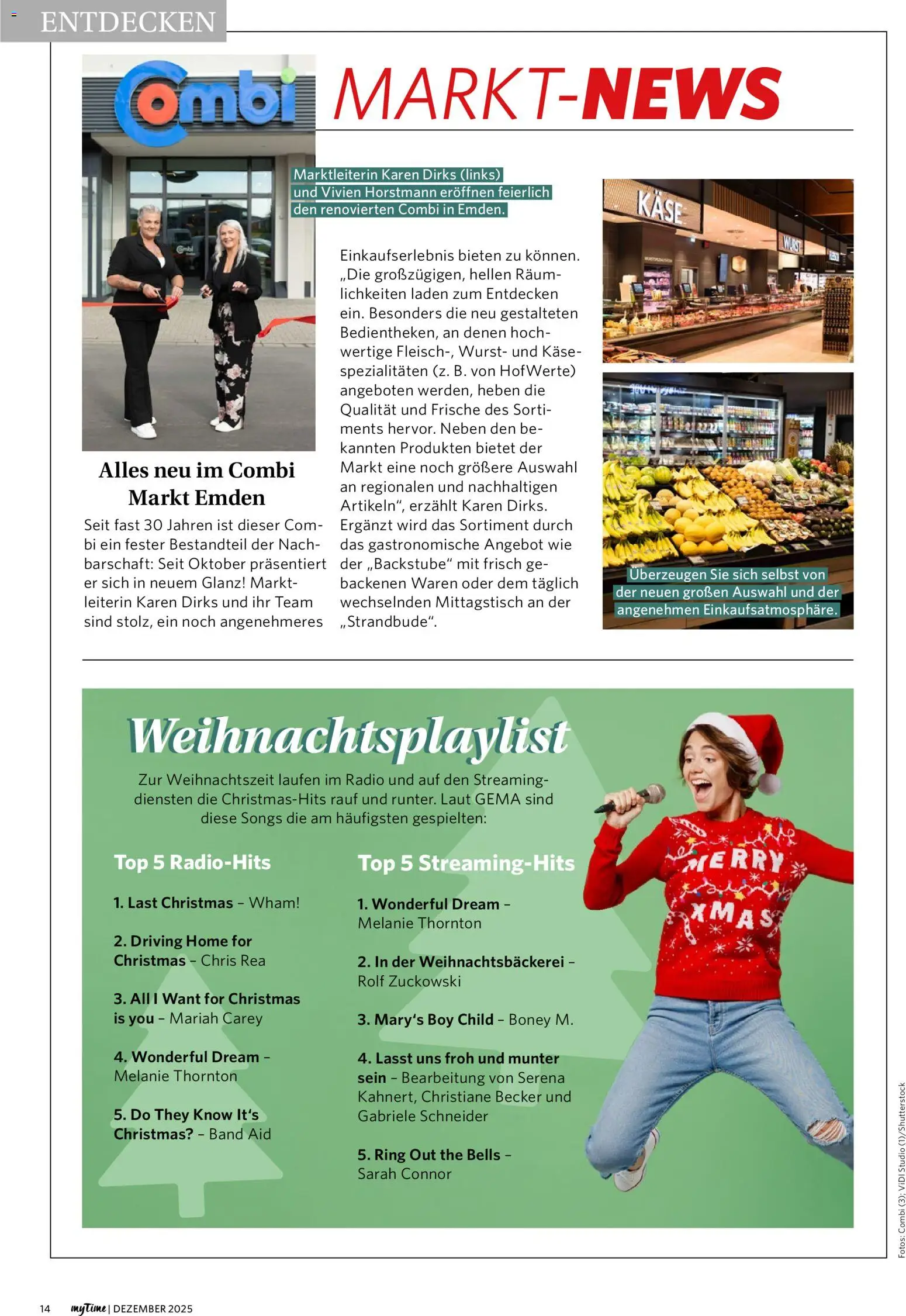 Combi  myTime Dezember 2025 – gültig ab 01.12.2025 | Seite: 14 | Produkte: Top, Käse, Wurst, Radio