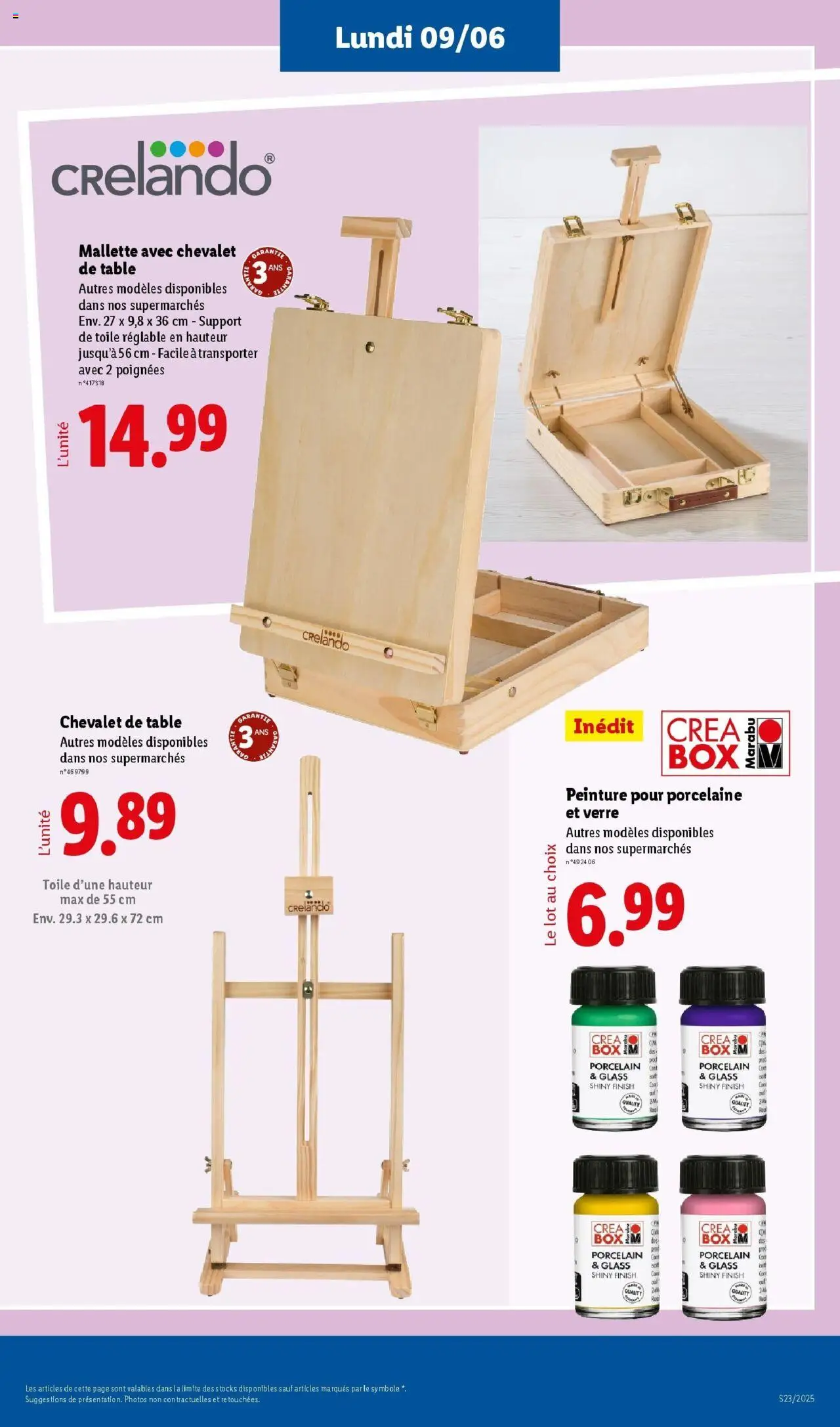  | Page: 67 | Produits: Chevalet, Poignées, Porcelaine, Table