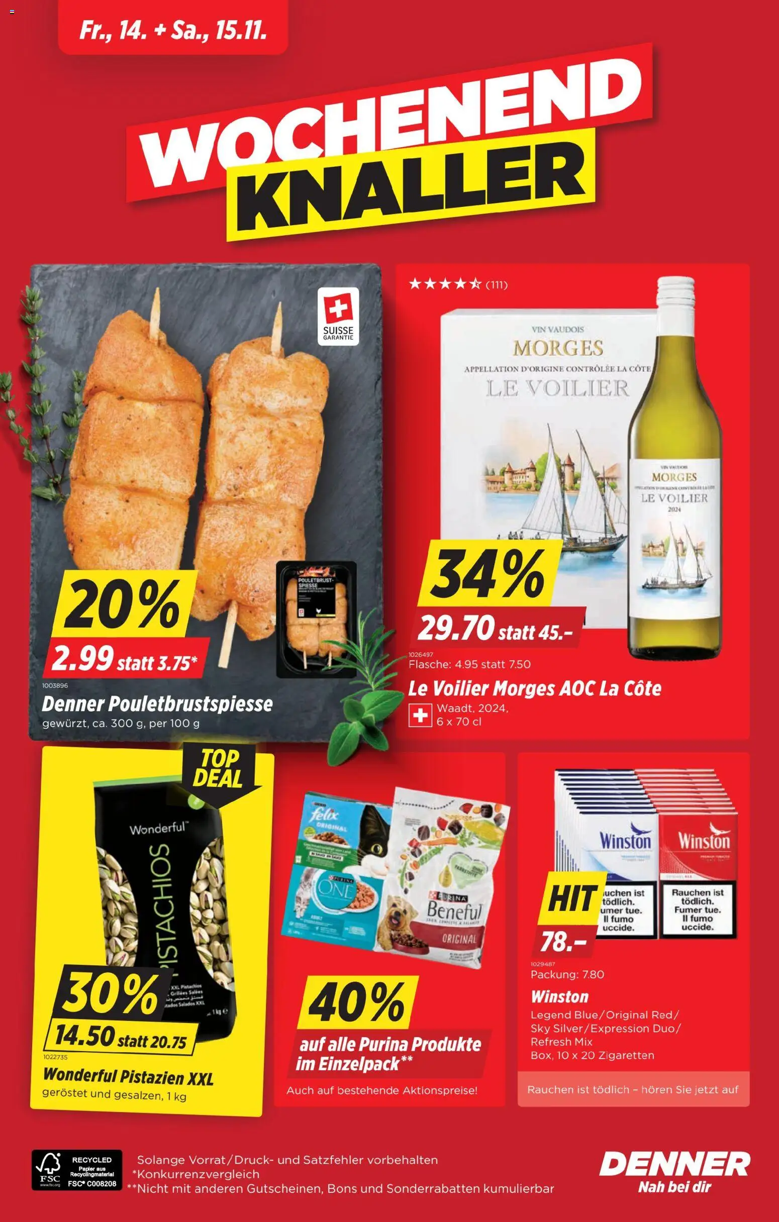 Denner Aktionen – gültig ab 11.11.2025 | Seite: 24 | Produkte: Spieße