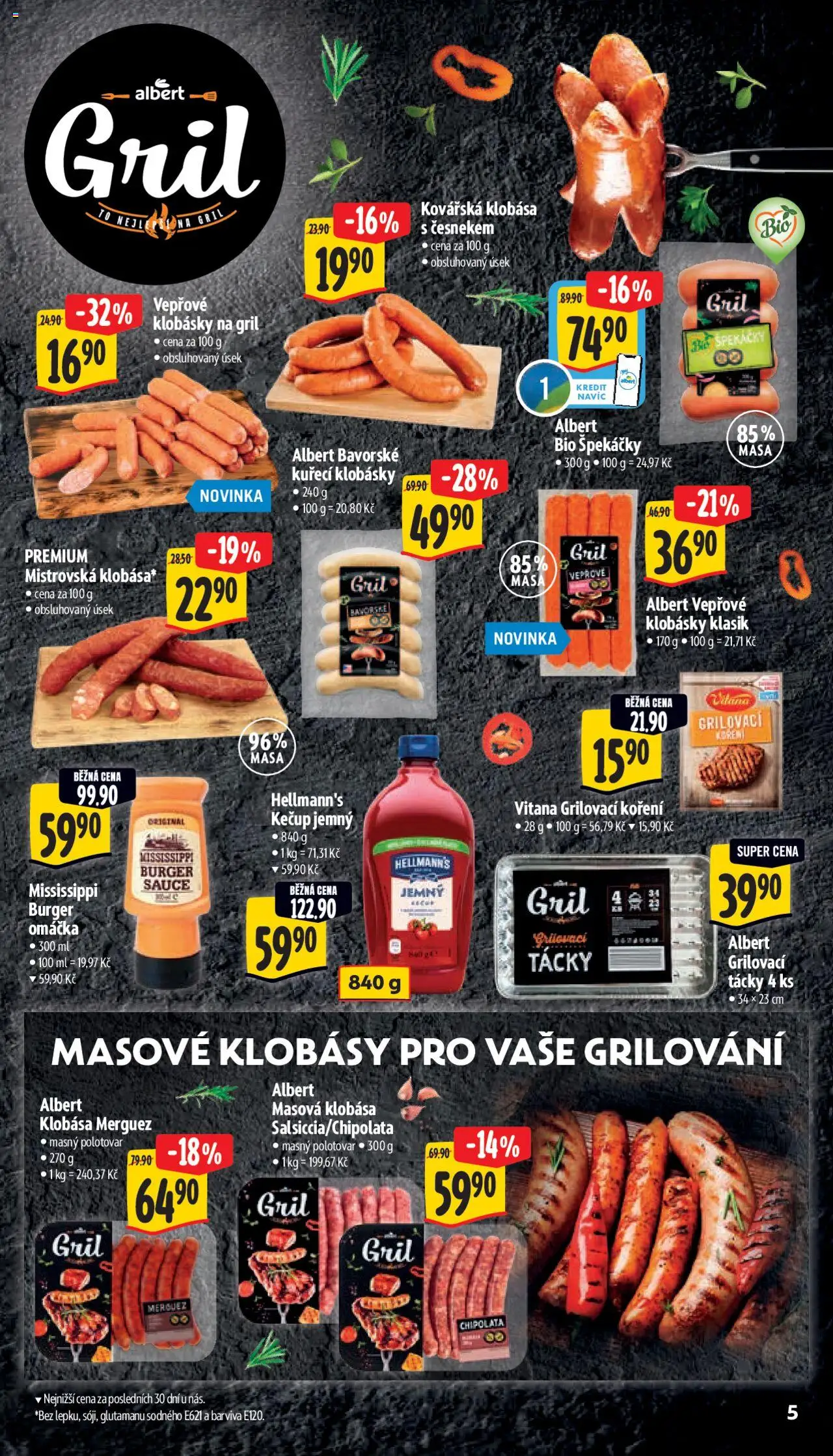 Albert leták - Supermarket od 28.05.2025 | Strana: 10 | Produkty: Burger, Klobásy, Gril, Hellmann's