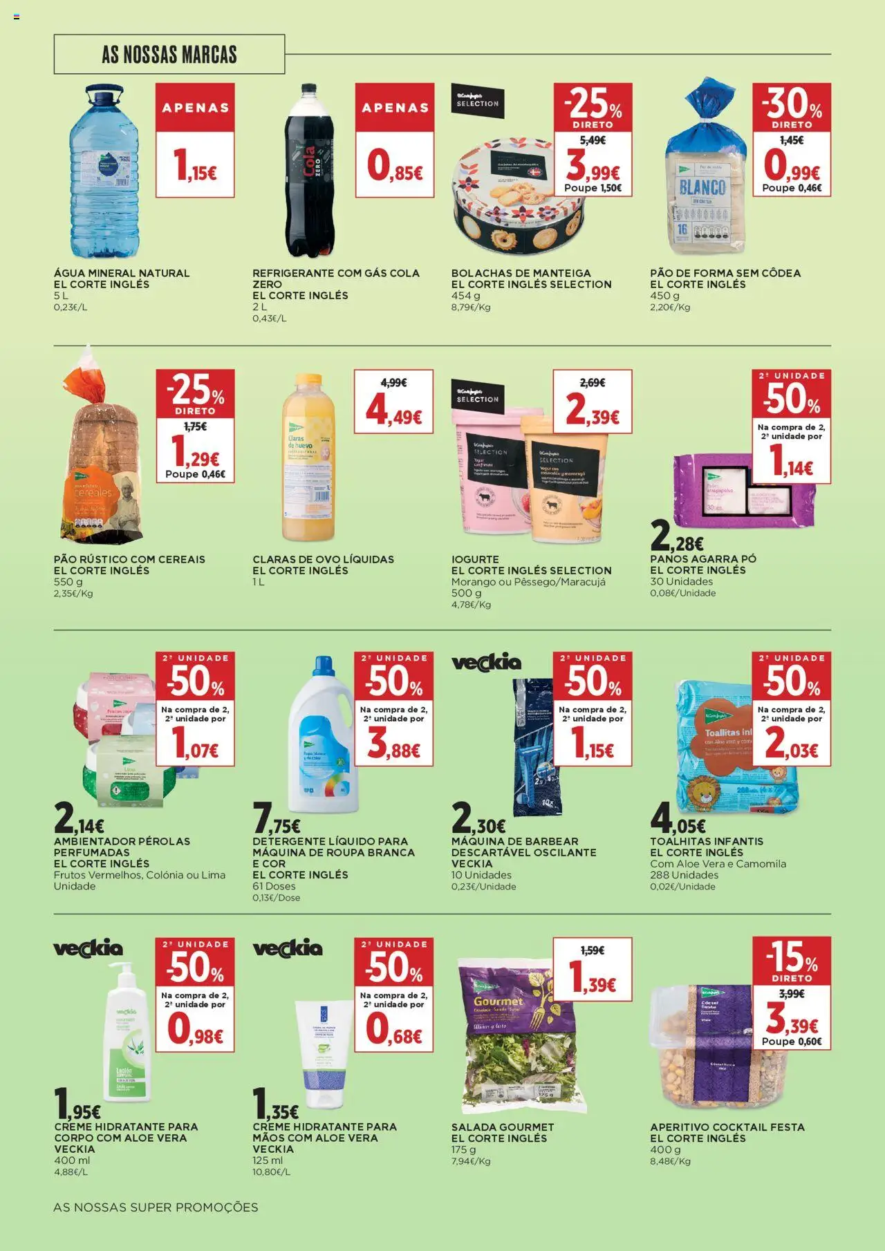 El Corte Ingles folheto │ válido de 22.08.2025 | Página: 24 | Produtos: Pão de forma, Pó, Iogurte, Cereais