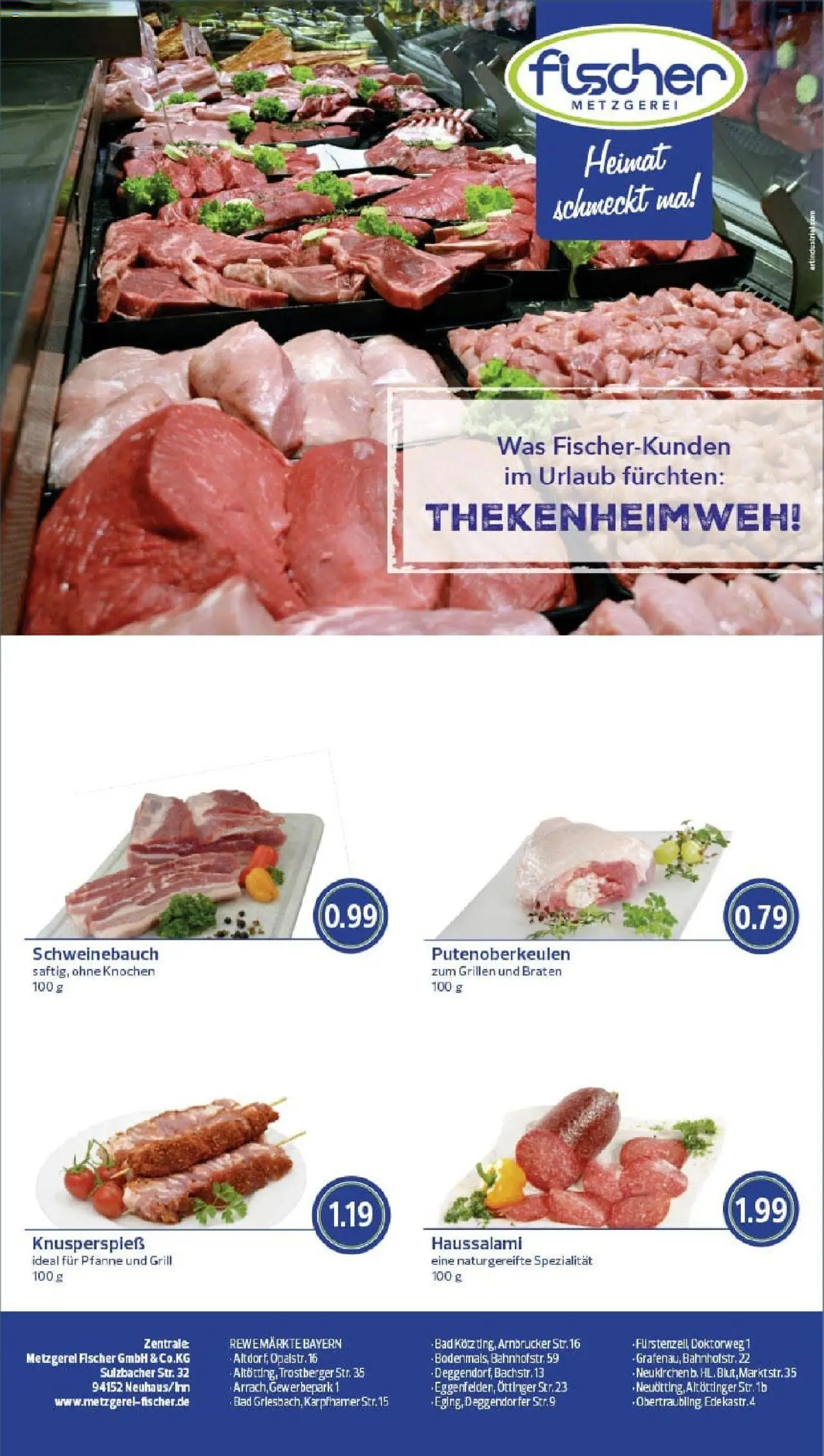 Rewe prospekt Wernberg / Köblitz	 - gültig ab dem 29.06.2025 | Seite: 10 | Produkte: Grill, Schweinebauch, Bad, Salami