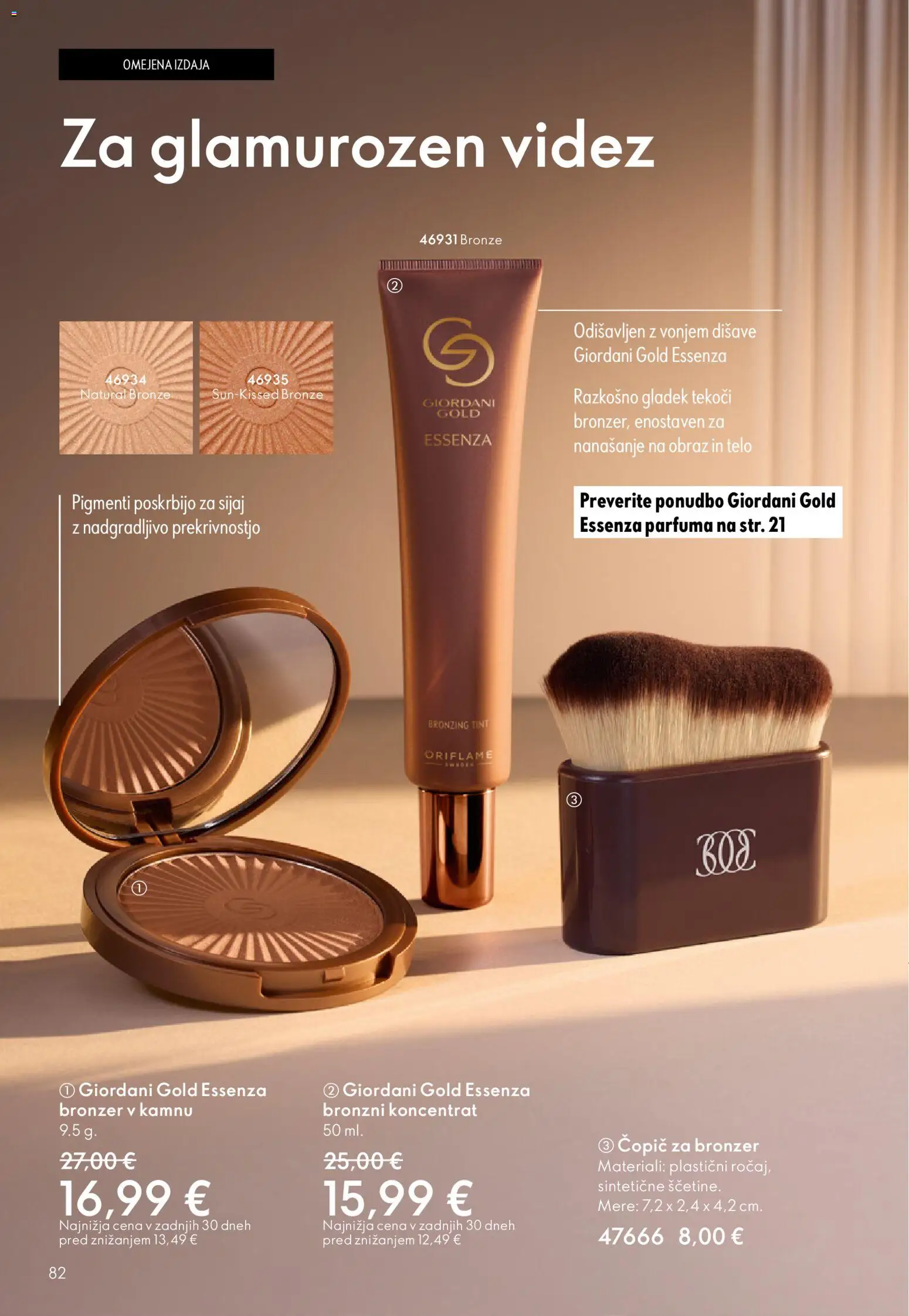 Novi Oriflame katalog ponudbe – veljaven od 19.11.2025 | Stran: 82 | Izdelki: Bronzer, Copic