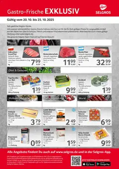 Selgros Gastro Angebote ab 20.10.2025 gültig