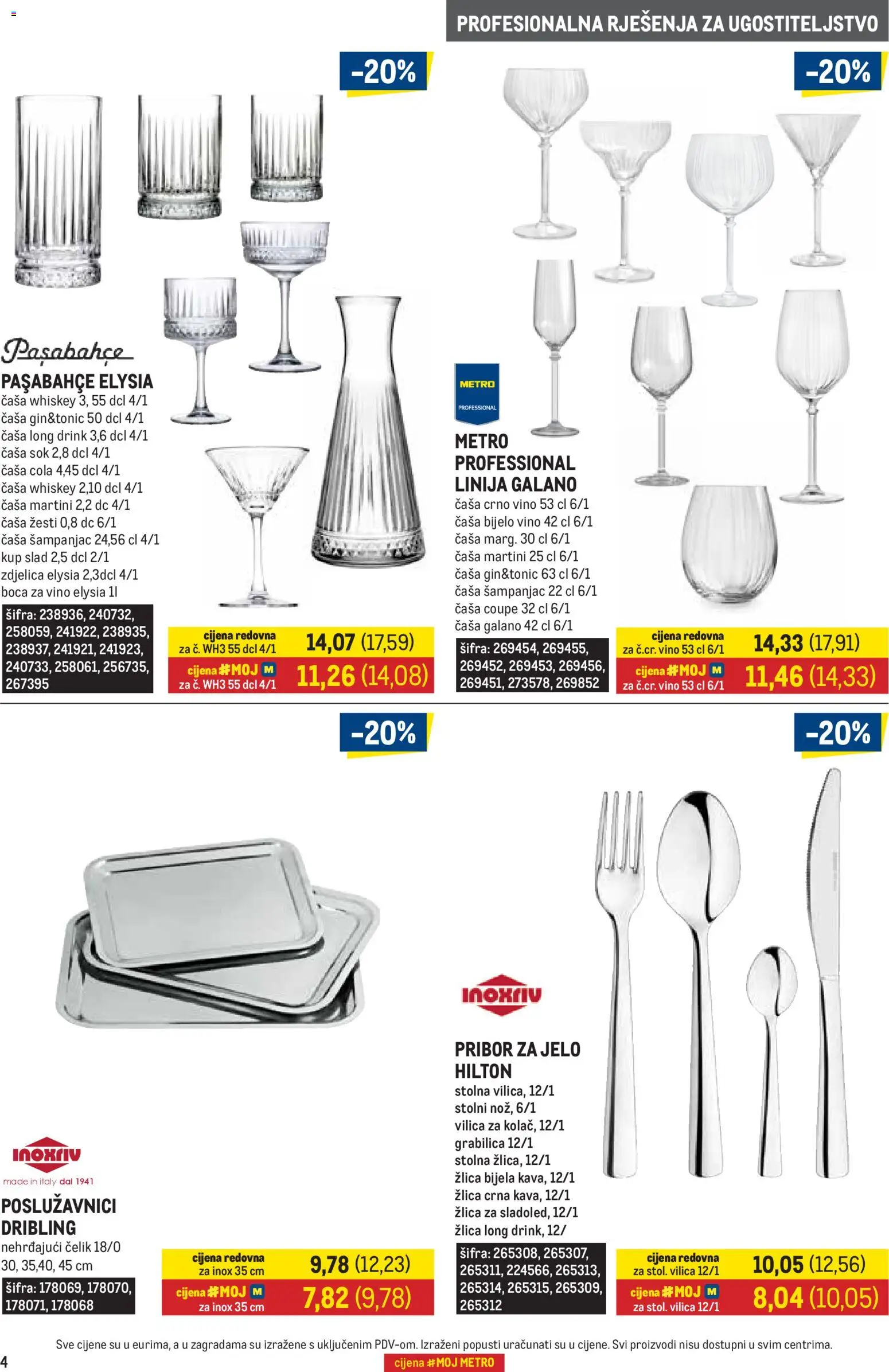 Metro katalog | vrijedi od 01.04.2026 | Stranica: 4 | Proizvodi: Bijelo vino, Sok, Crno vino, Grabilica