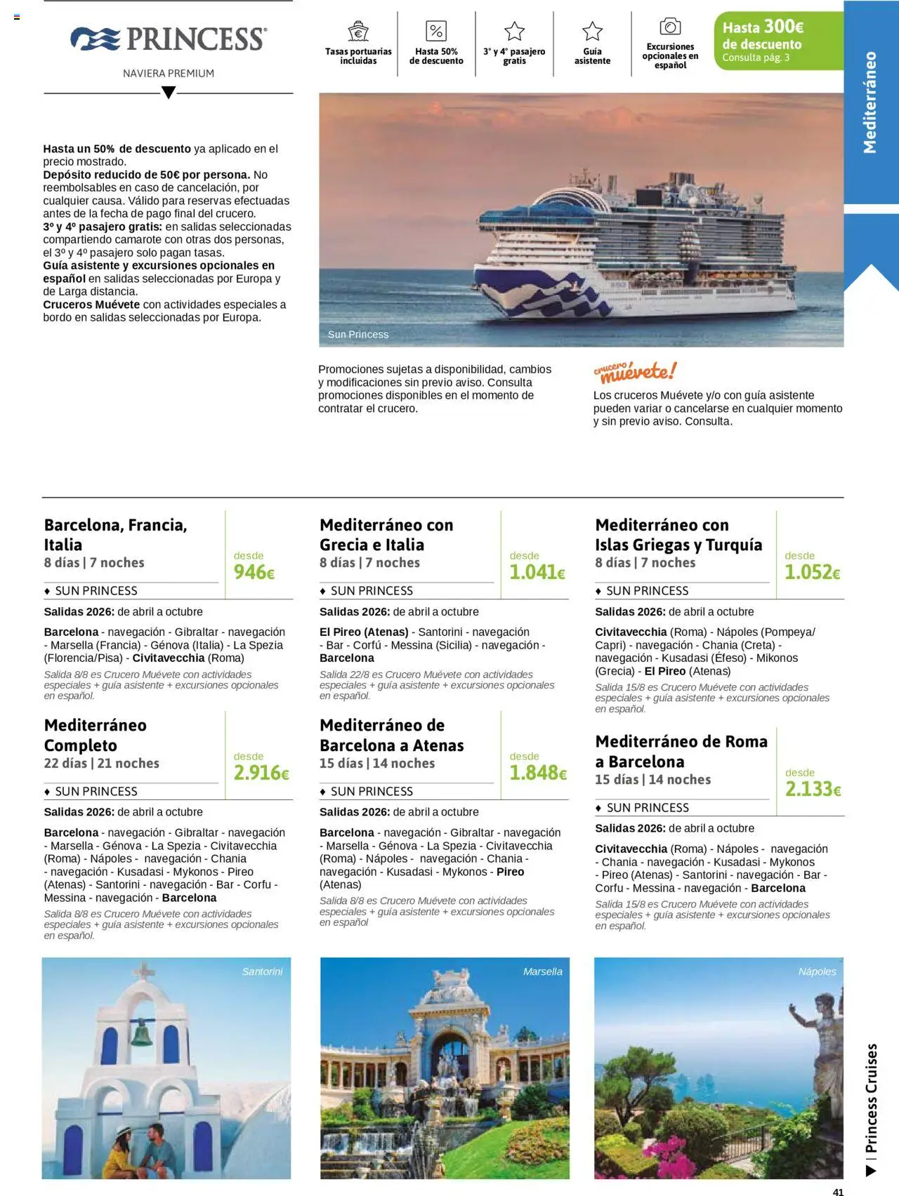 Viajes El Corte Inglés - Crucero Fantástico │ válido desde el 16.09.2025 | Página: 41 | Productos: Navegación