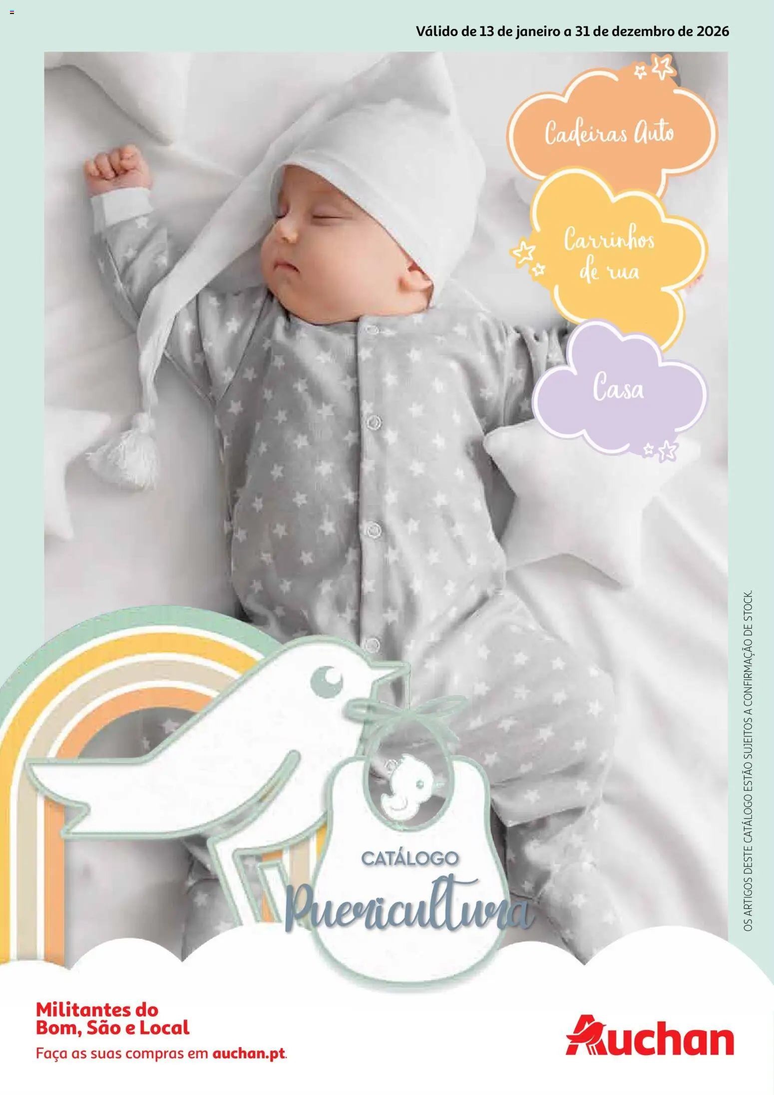 Auchan - Catálogo Puericultura │ válido de 13.01.2026 | Página: 1 | Produtos: Faca, Cadeiras