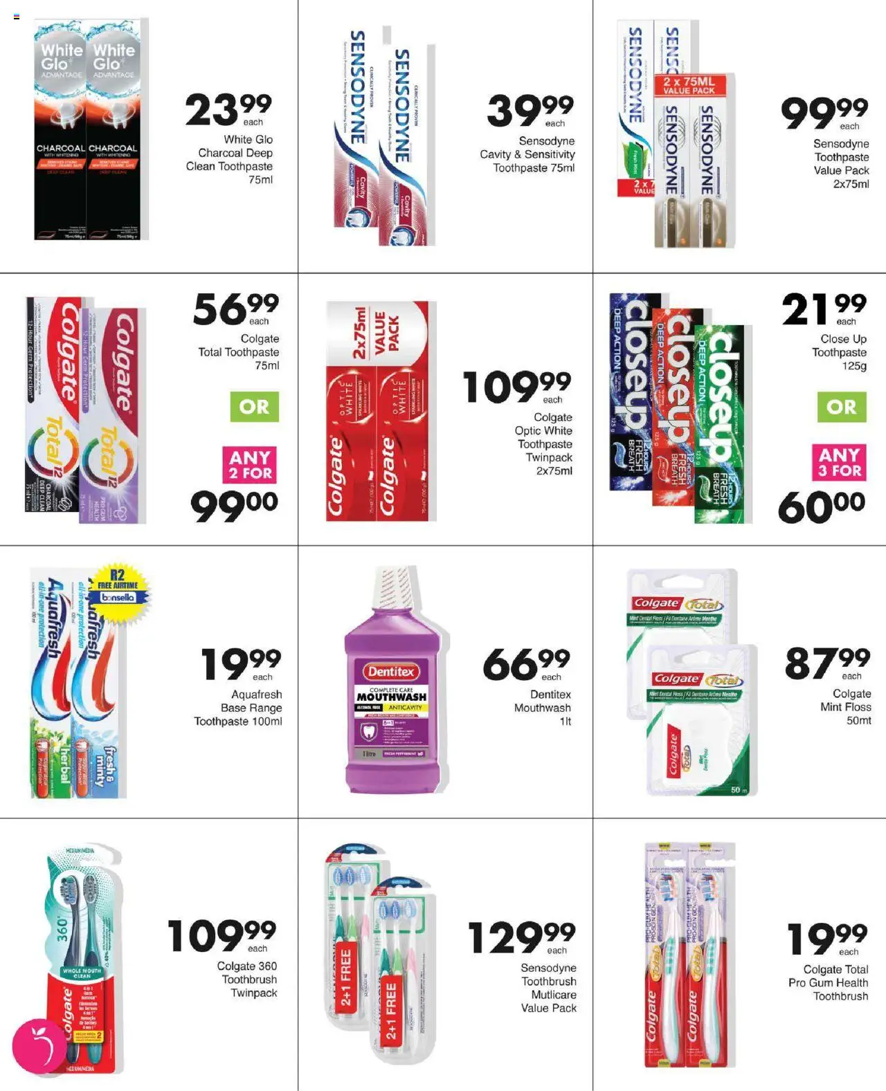 Save Specials │ valid from 31.07.2025 | Page: 57 | Products: Toothpaste, Mouthwash, Toothbrush
