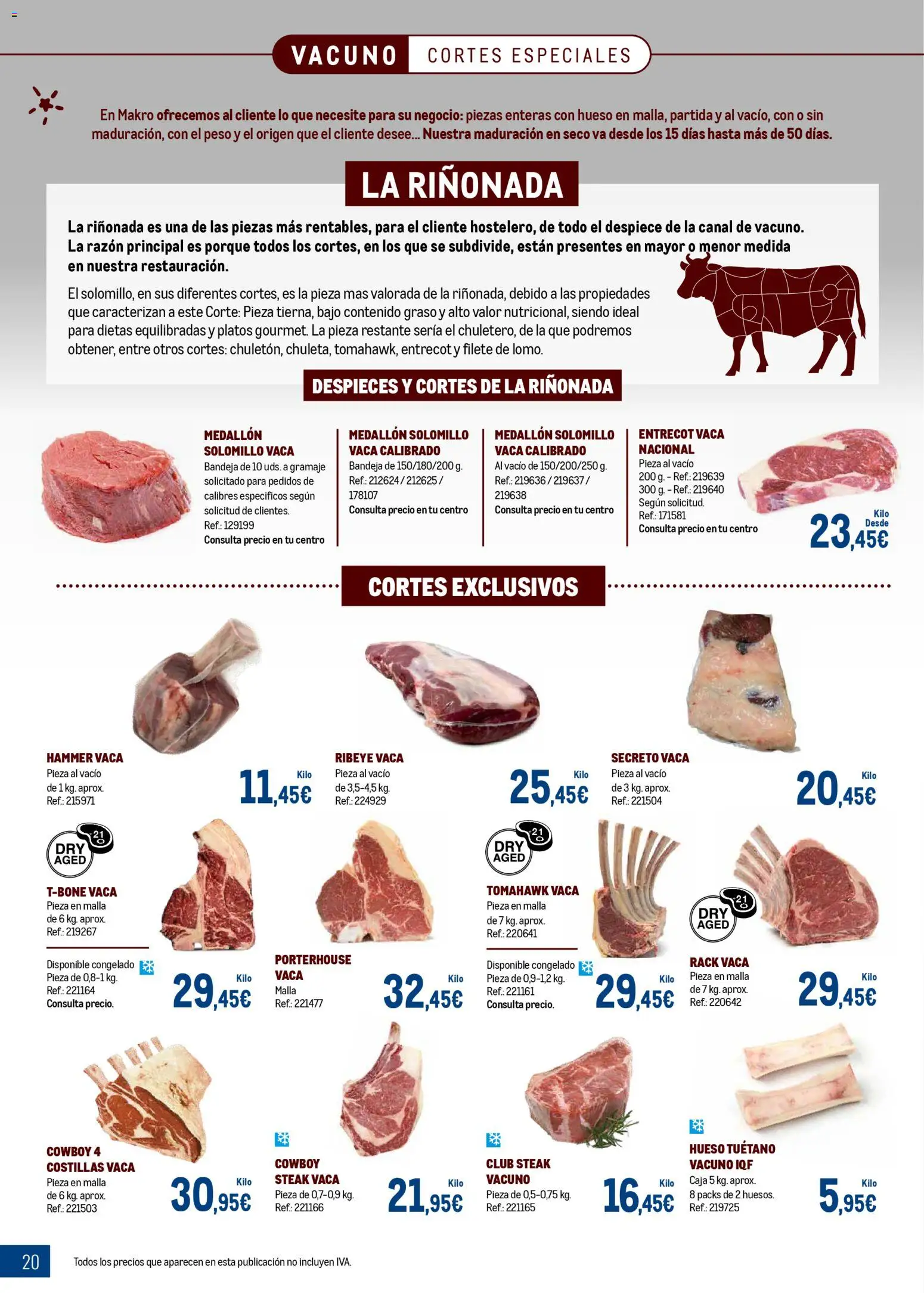 Makro - Expertos en carnes │ válido desde el 09.03.2026 | Página: 20 | Productos: Peso, Filete, Bandeja, Caja