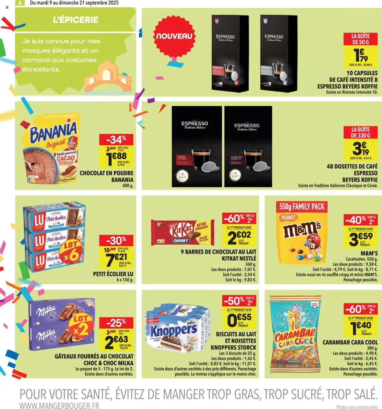  | Page: 6 | Produits: Poudre, Chocolat en poudre, Céréales, Biscuits