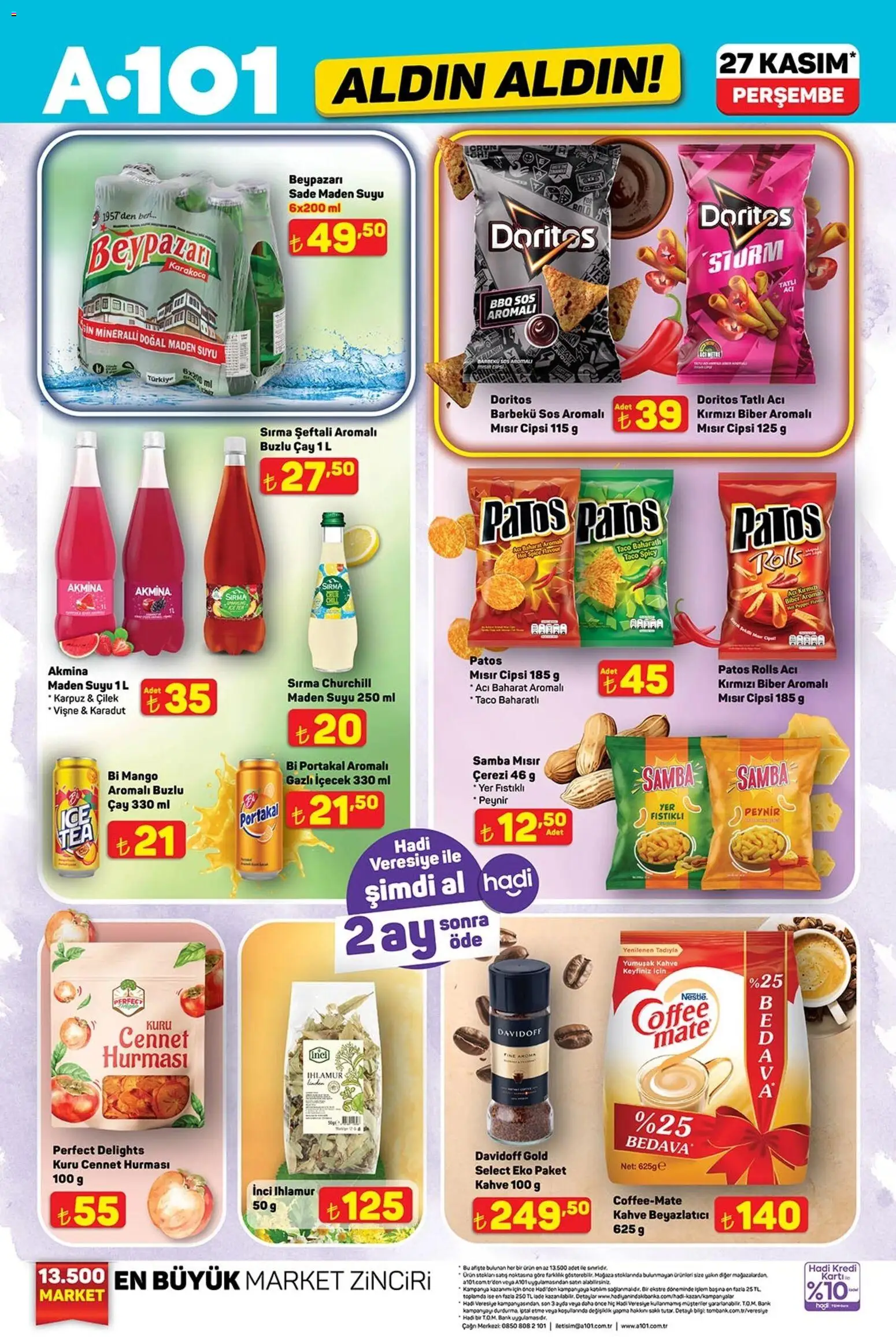 A101 Katalog Aldın Aldın - 27.11.2025 tarihinden itibaren geçerlidir | Sayfa: 2 | Ürünler: Barbekü sos, Portakal, Mango, Maden suyu