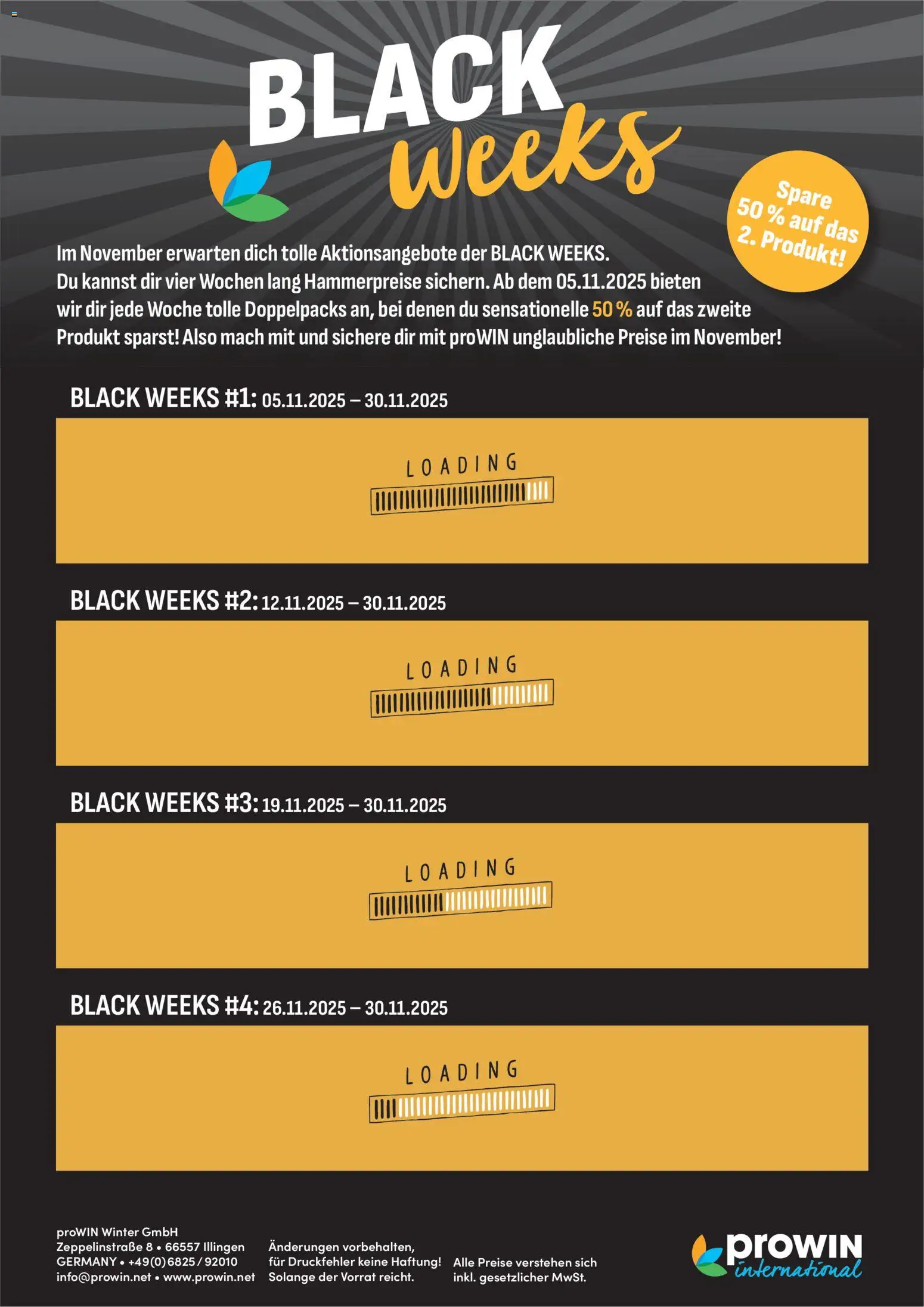 Prowin - Black Friday - Ankündigung – gültig ab 23.10.2025 | Seite: 1