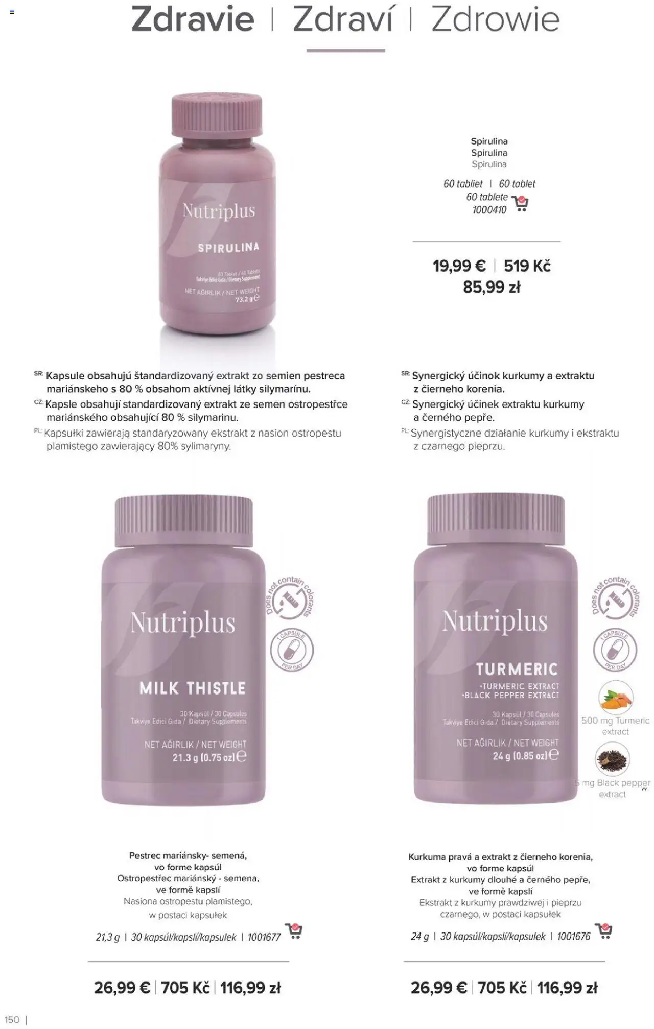 Nové Farmasi akcie – leták je platný od 24.09.2025 | Strana: 150 | Produkty: Tablet, Kurkuma