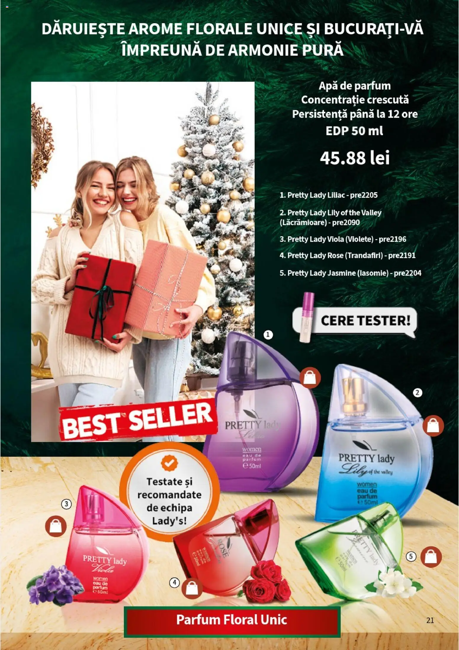 Noul catalog Lady’s – valabil de la 10.11.2025 | Pagină: 23 | Produse: Apă de parfum, Parfum, Apă