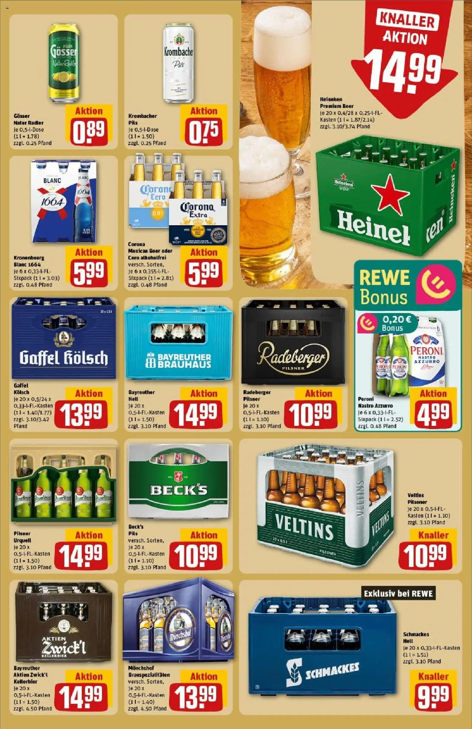 Rewe prospekt Erkelenz	 – gültig ab 26.10.2025 | Seite: 21 | Produkte: Monchshof, Radler, Krombacher, Veltins