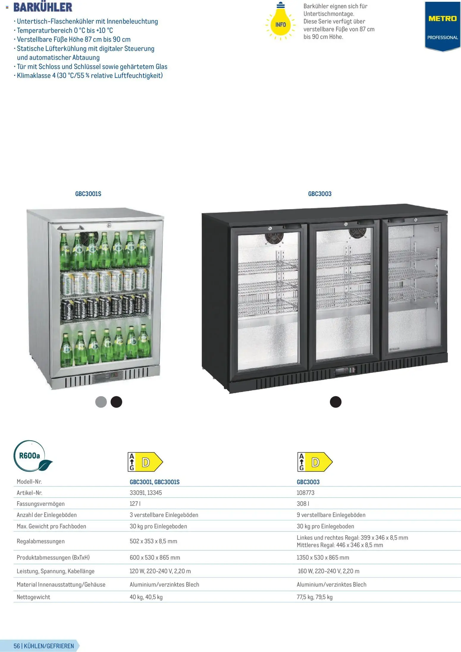 Metro Gastrogeräte gültig ab 23.02.2026 | Seite: 56 | Produkte: Gewicht, Regal