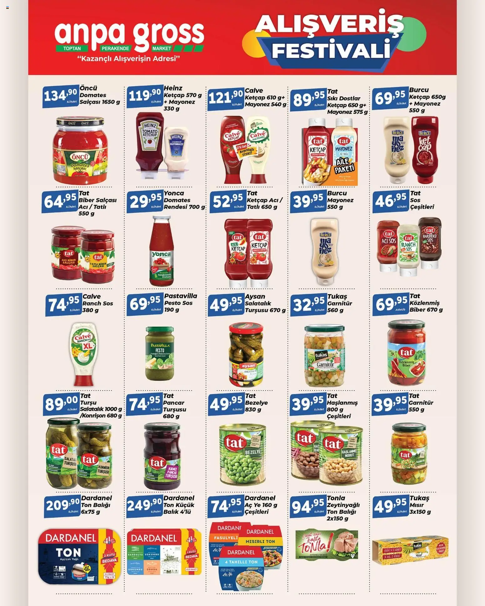 Anpa Gross Katalog - 01.11.2025 tarihinden itibaren geçerlidir | Sayfa: 7 | Ürünler: Salatalık, Pancar, Acı biber, Ton balığı