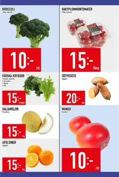 Matdax erbjudanden - Förhandsvisning av reklamblad från butik Matdax aktuell från 09.03.2026 | Sida: 13 | Produkter: Mango, Broccoli, Mynta, Koriander