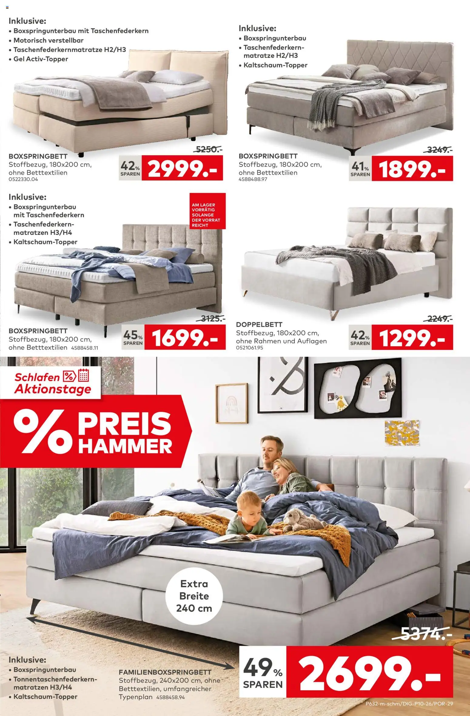 Porta! Prospekt 	 – gültig ab 23.02.2026 | Seite: 3 | Produkte: Matratze, Boxspringbett, Doppelbett