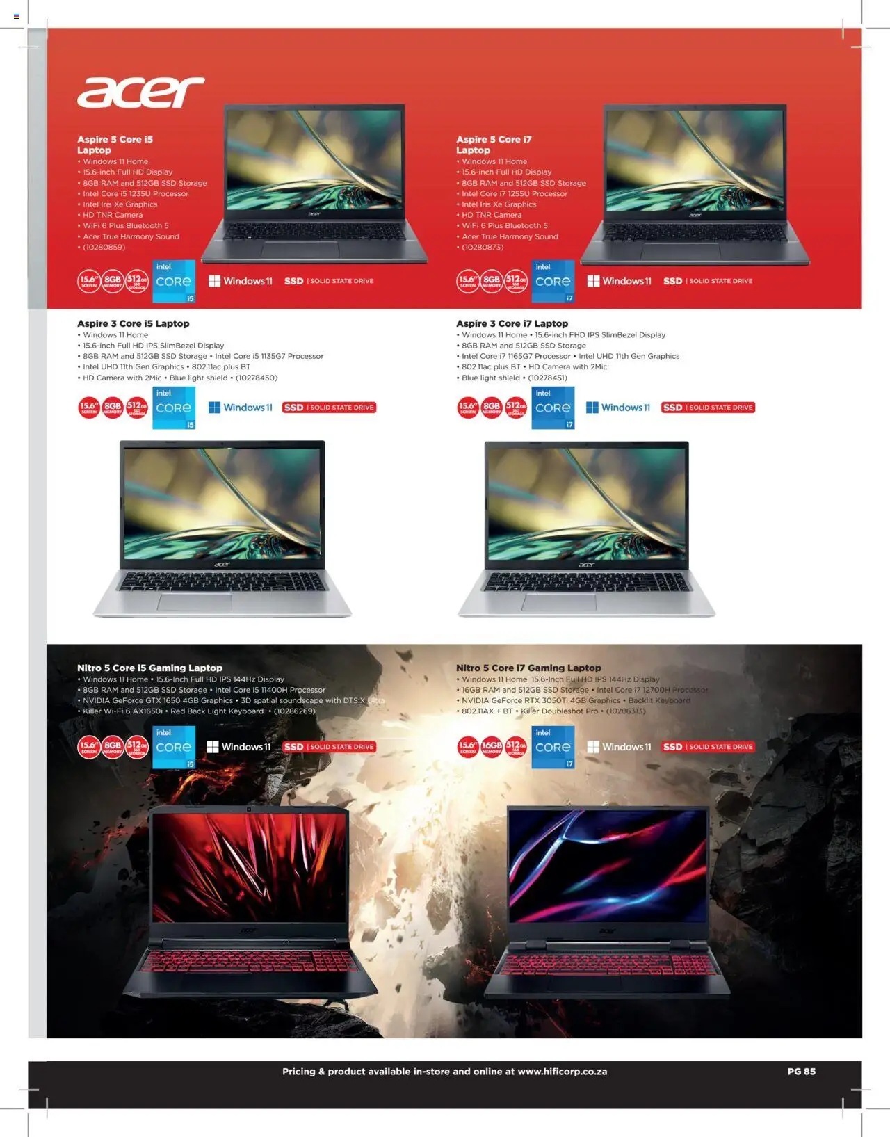 New HiFi Corp catalogue – valid from 12.02.2024 | Page: 85 | Products: Keyboard, Camera, Laptop, Light