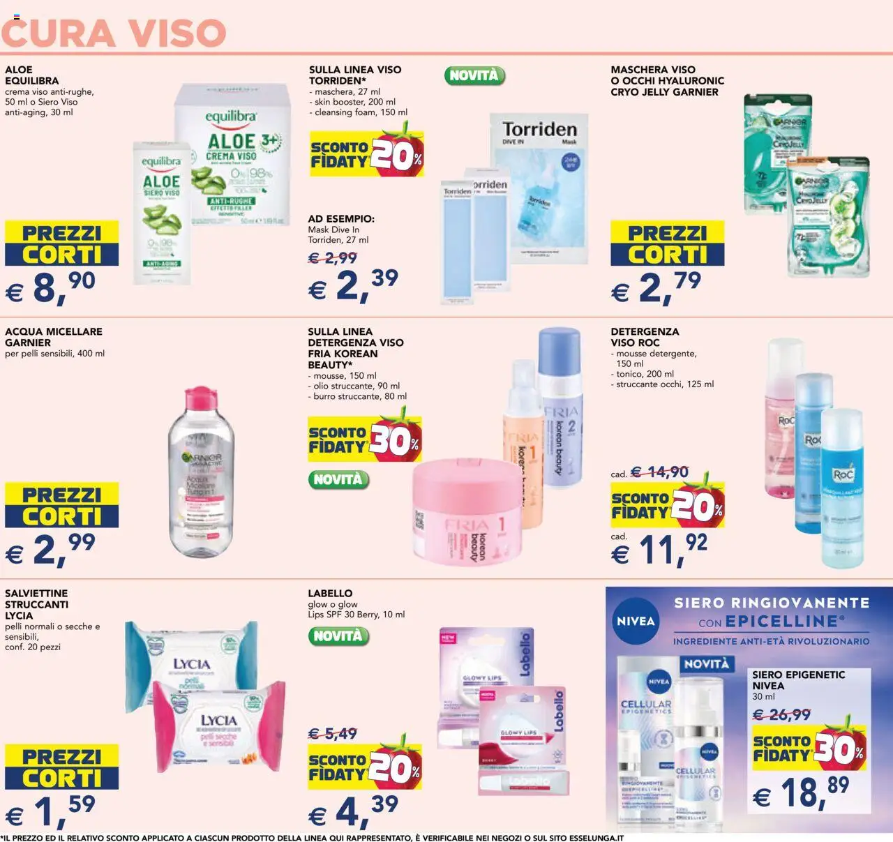 Volantino Esselunga S del 11.09.2025 | Pagina: 3 | Prodotti: Maschera, Acqua micellare, Maschera viso, Acqua
