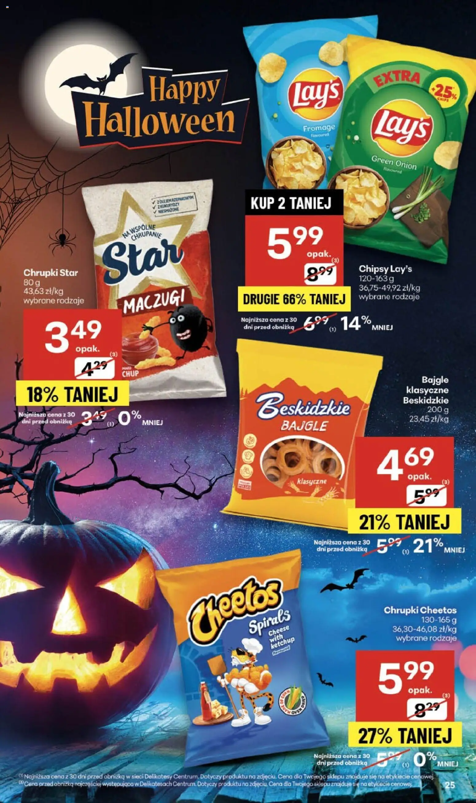 Delikatesy Centrum Gazetka od 30.10.2025 | Strona: 25 | Produkty: Chipsy, Ketchup, Chrupki, Delikatesy