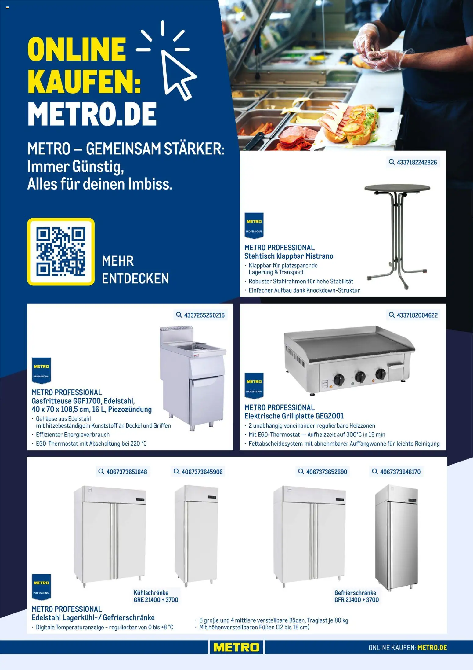 Metro Online Non-Food Imbiss Sortiment – gültig ab 13.04.2026 | Seite: 1