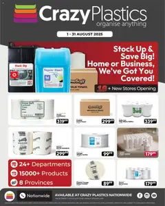 Preview of Crazy Plastics specials valid from 01.08.2025