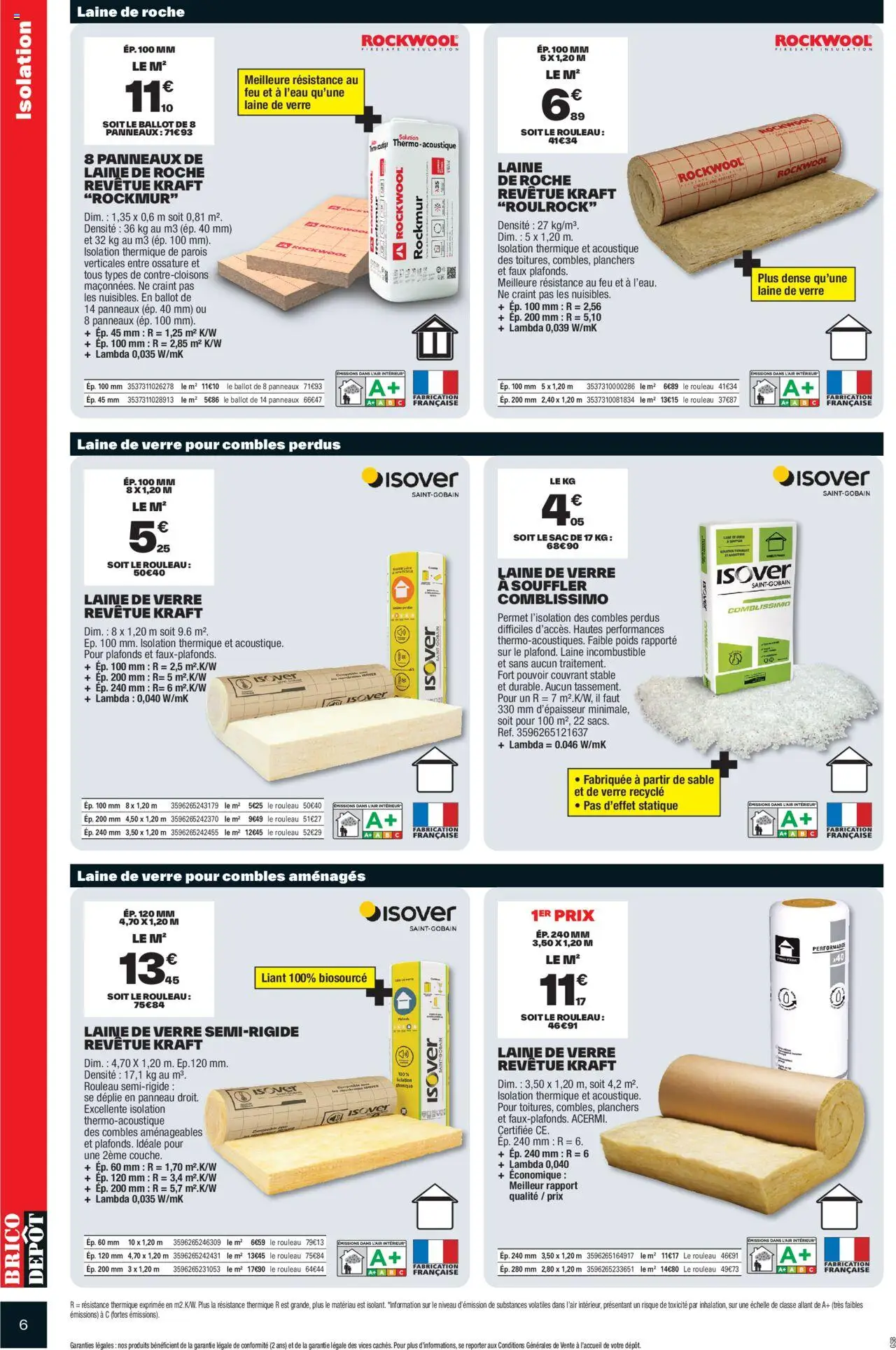  | Page: 6 | Produits: Sac, Poids, Rouleau, Lait