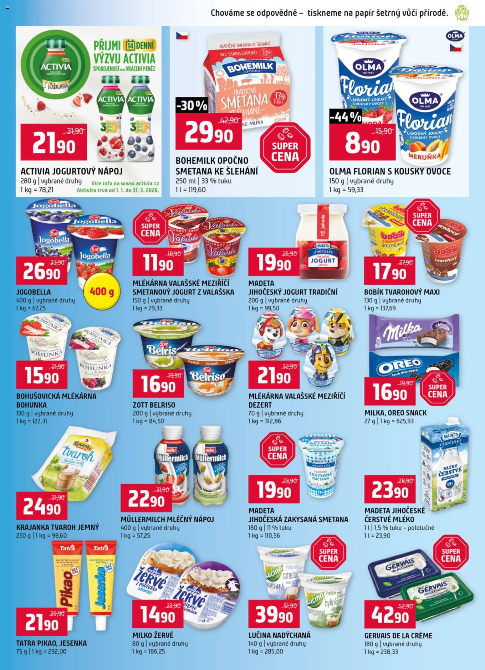 Terno leták od 11.03.2026 | Strana: 5 | Produkty: Jogurt, Smetana, Jogobella, Müllermilch