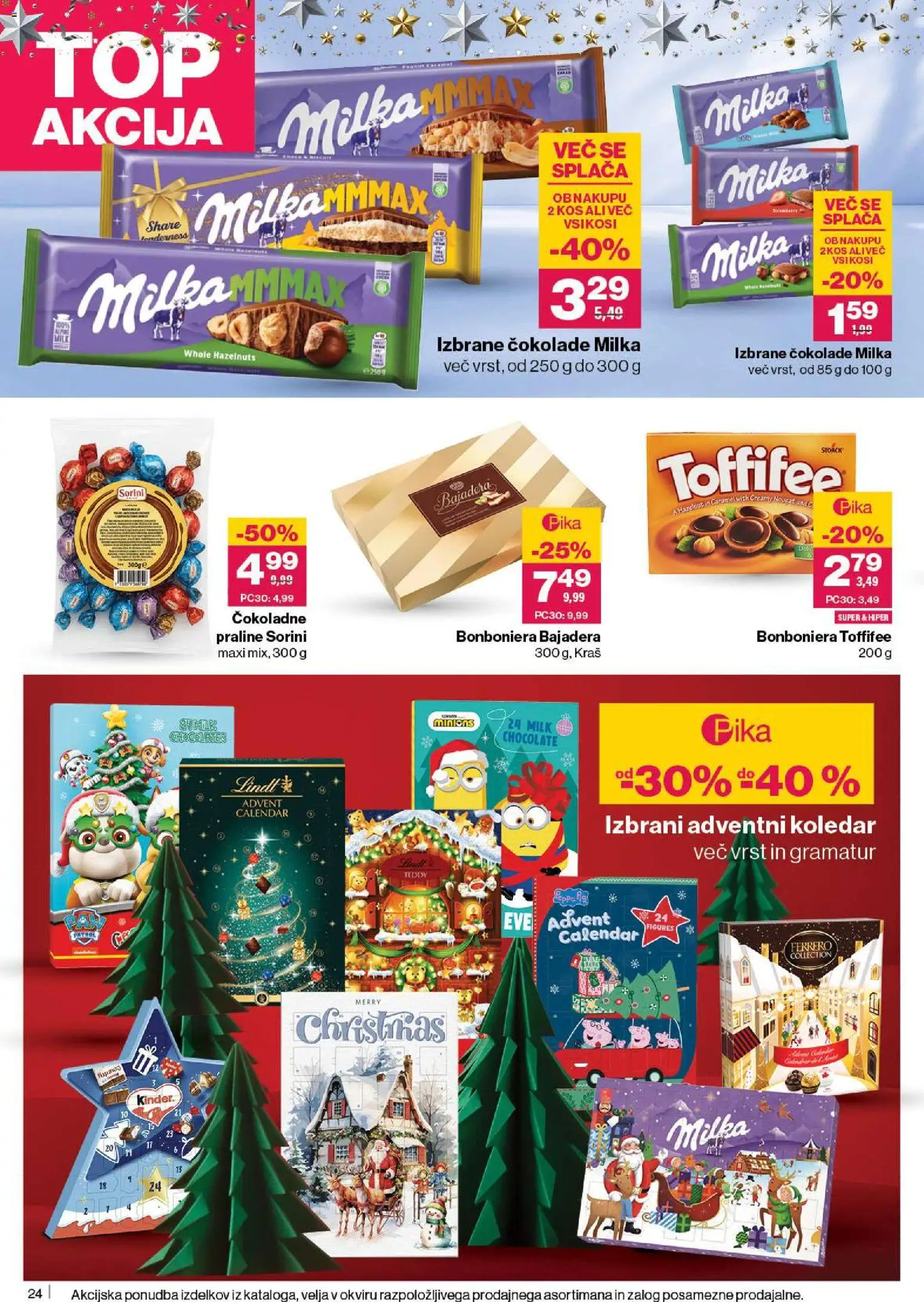 Novi Mercator katalog ponudbe – veljaven od 27.11.2025 | Stran: 26 | Izdelki: Kos, Bonboniera