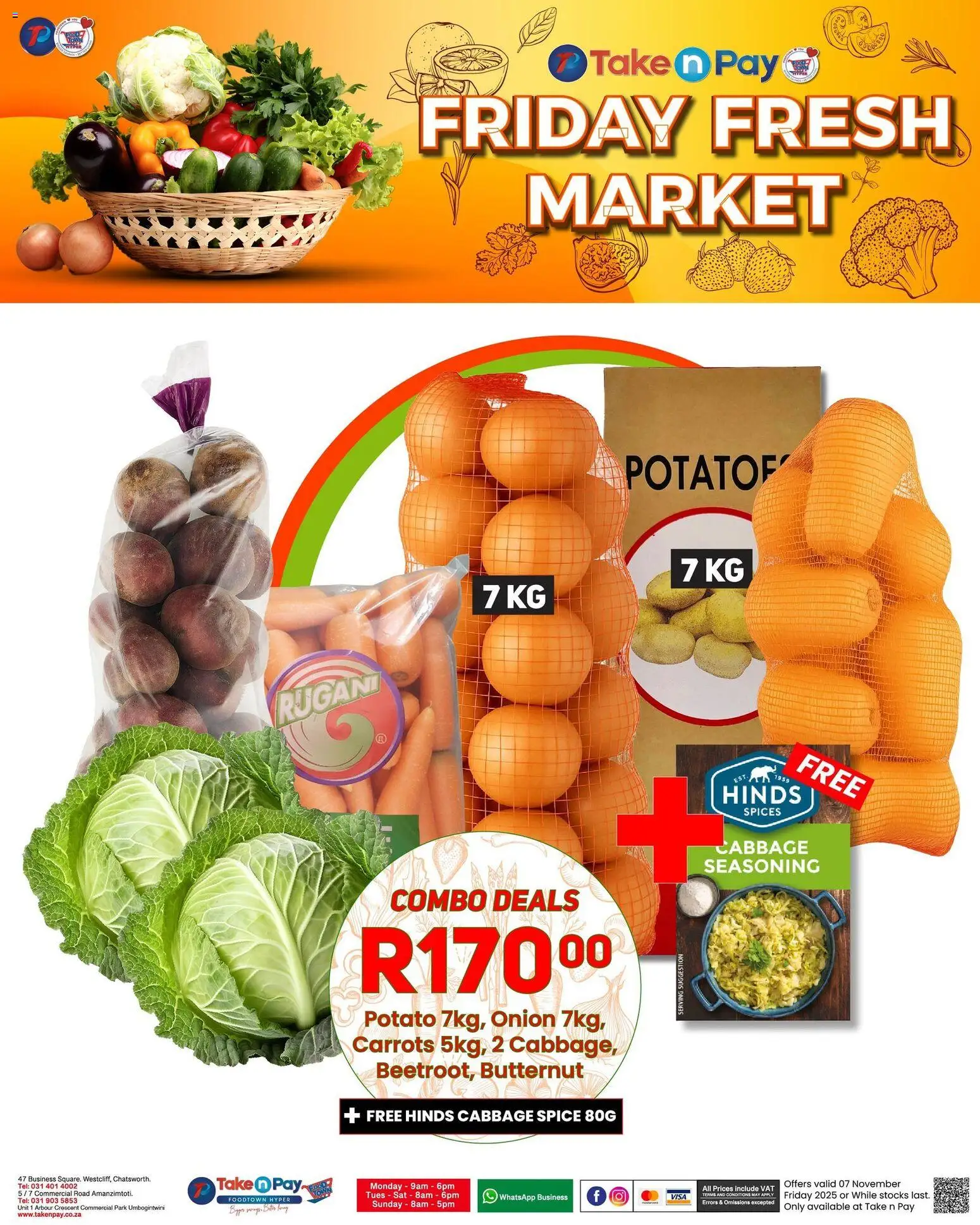 New Take n Pay catalogue – valid from 07.11.2025 | Page: 14 | Products: Seasoning, Carrots, Spices