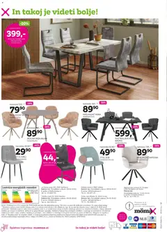 Mömax katalog akcije – veljaven od 02.03.2026 | Stran: 8 | Izdelki: Naslanjač, Jedilna miza, Miza, Stol
