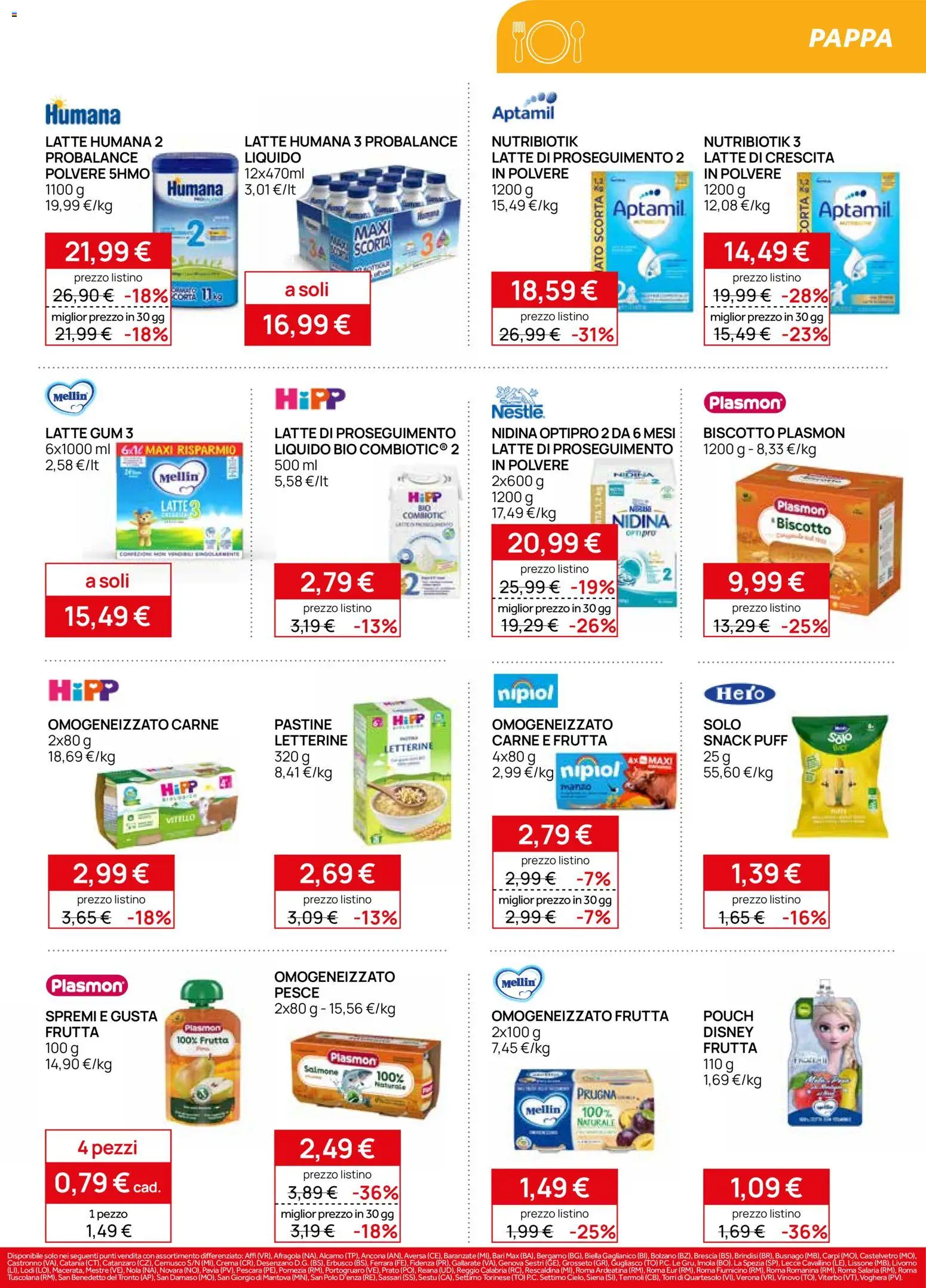 Volantino Prenatal del 17.04.2026 | Pagina: 21 | Prodotti: Crema, Manzo, Frutta, Latte