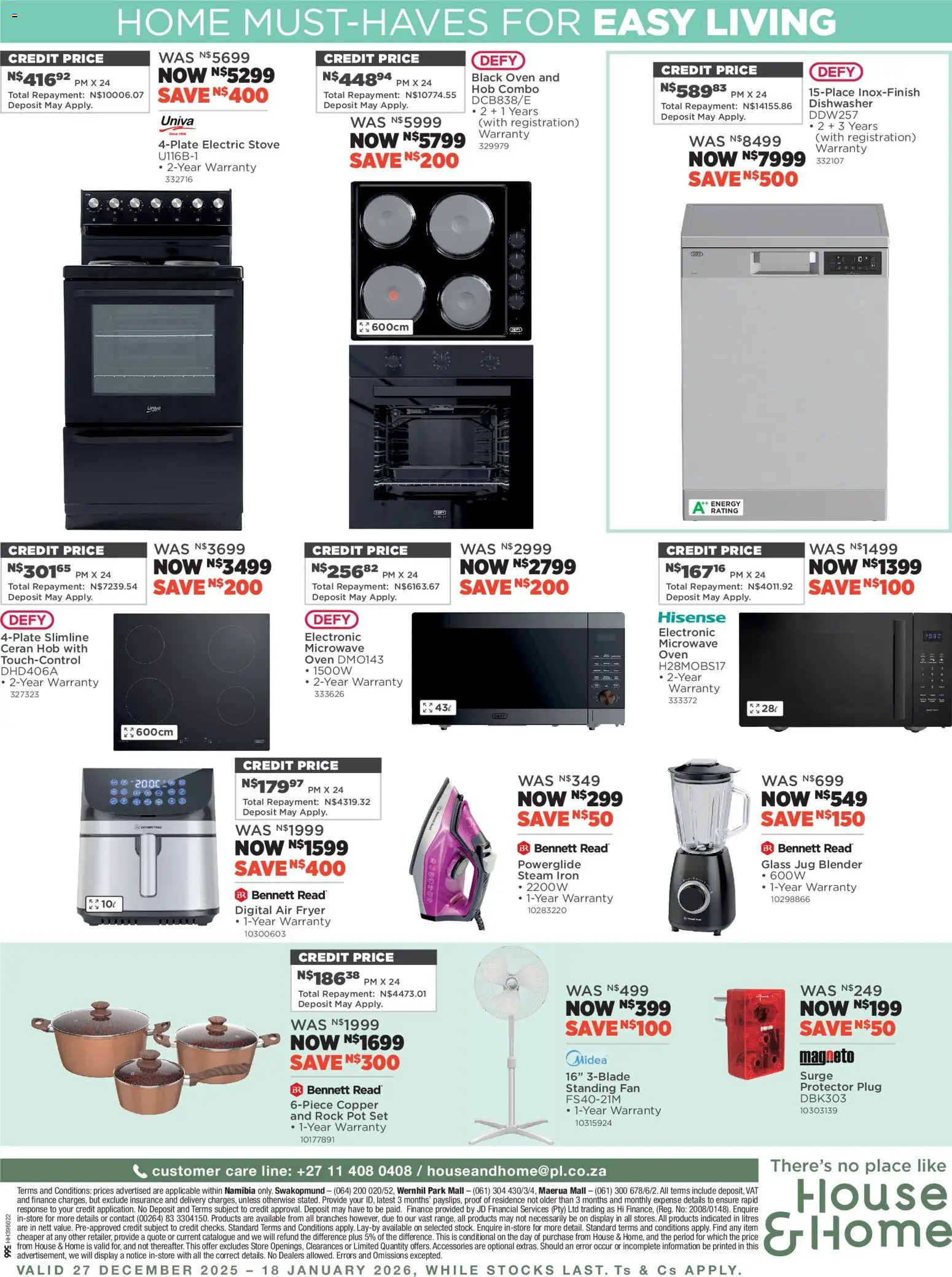 New House and Home catalogue – valid from 27.12.2025 | Page: 8 | Products: Dishwasher, Fryer, Blender, Air fryer