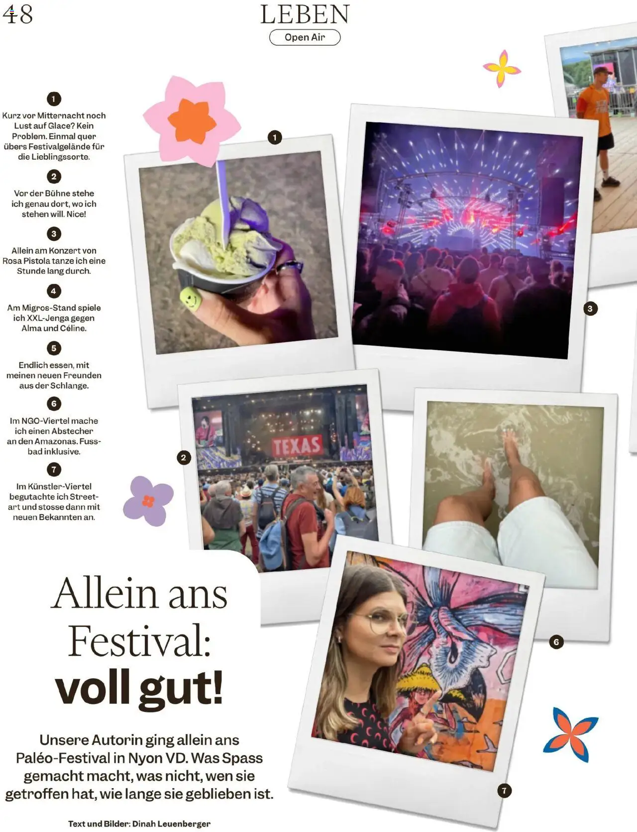Migros - Magazin ab 05.08.2025 | Seite: 48 | Produkte: Bad, Glace, Bilder